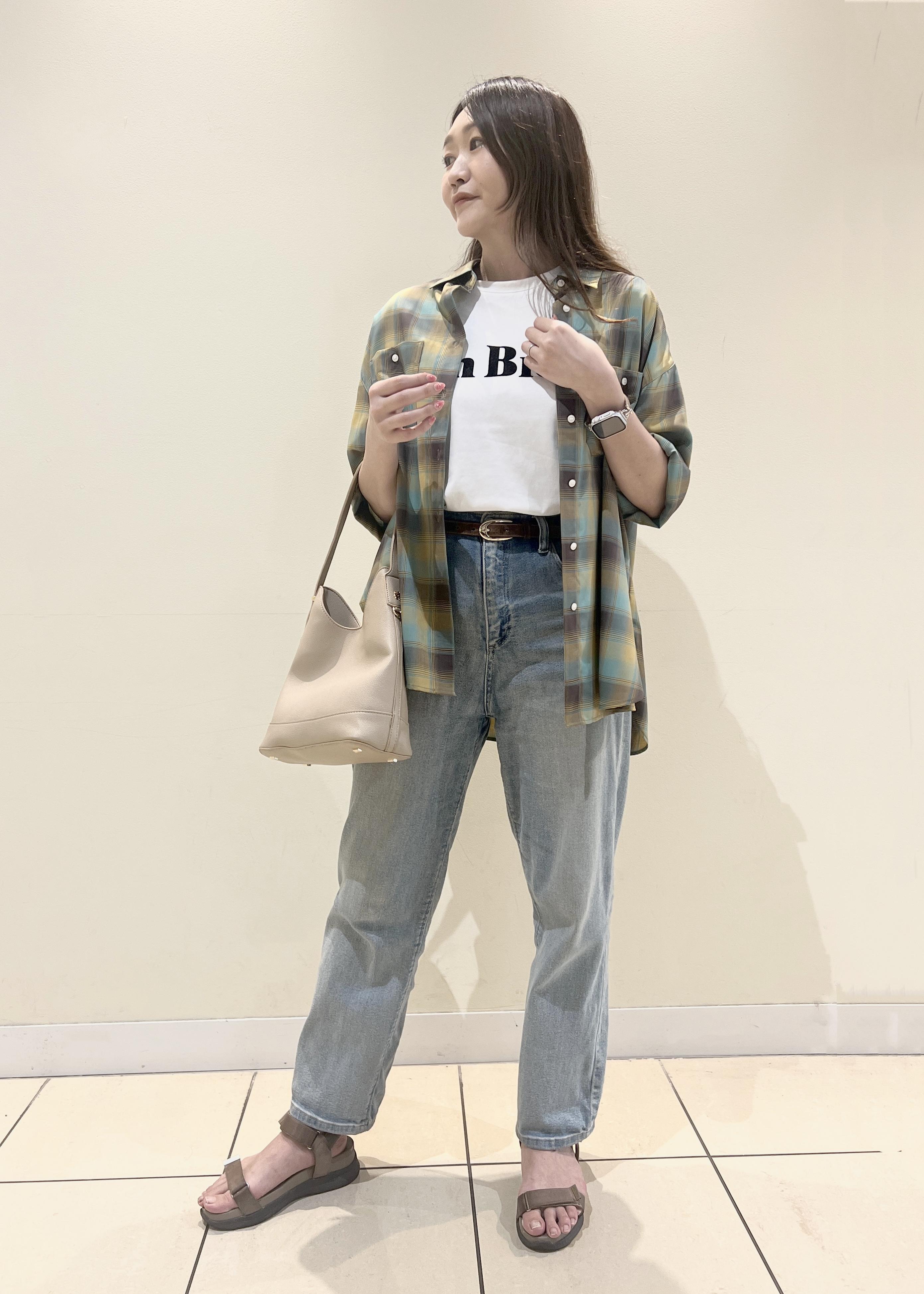 ROPE' PICNICのオンブレチェックシャツ/UVケアを使ったコーディネートを紹介します。｜Rakuten Fashion(楽天ファッション／旧楽天ブランドアベニュー)6197685