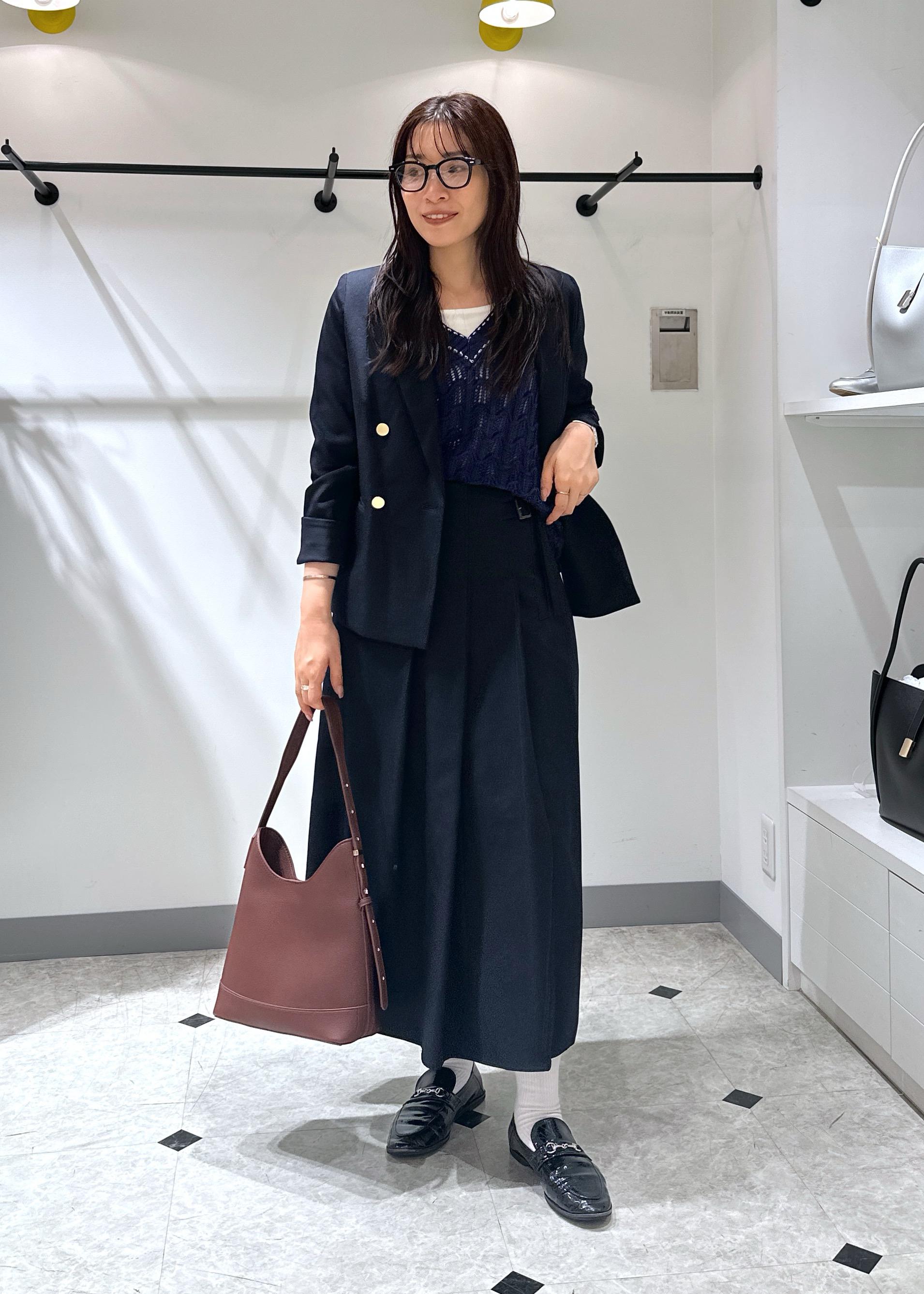 ROPE' PICNICのレディハンサムシリーズ ウールライク金ボタンジャケット(半裏地)/セットアップ・通勤対応を使ったコーディネートを紹介します。｜Rakuten Fashion(楽天ファッション／旧楽天ブランドアベニュー)6197721