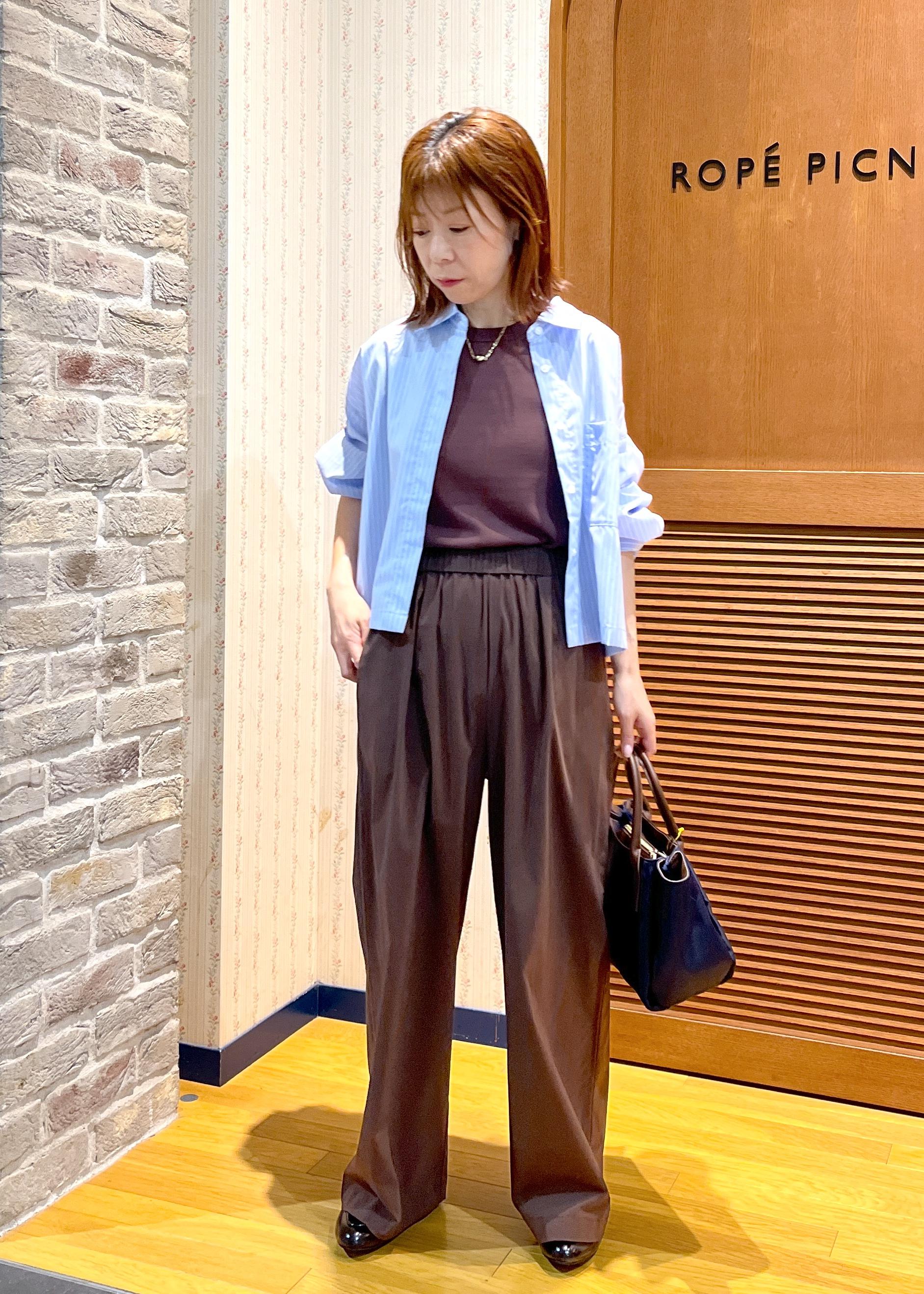 ROPE' PICNICのベーシッククロップドシャツ/イージーケアを使ったコーディネートを紹介します。｜Rakuten Fashion(楽天ファッション／旧楽天ブランドアベニュー)6197727