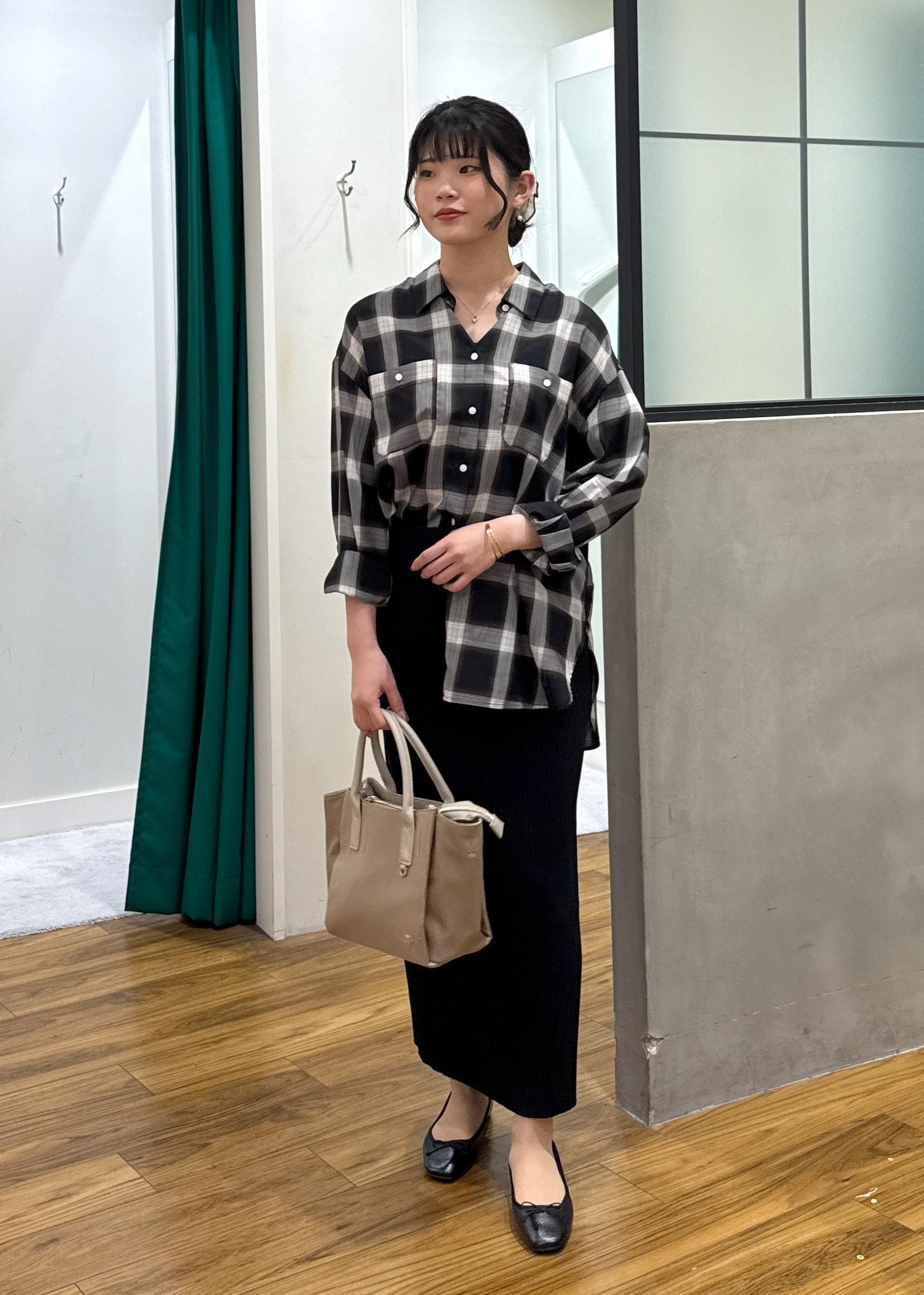 ROPE' PICNICのオンブレチェックシャツ/UVケアを使ったコーディネートを紹介します。｜Rakuten Fashion(楽天ファッション／旧楽天ブランドアベニュー)6197735