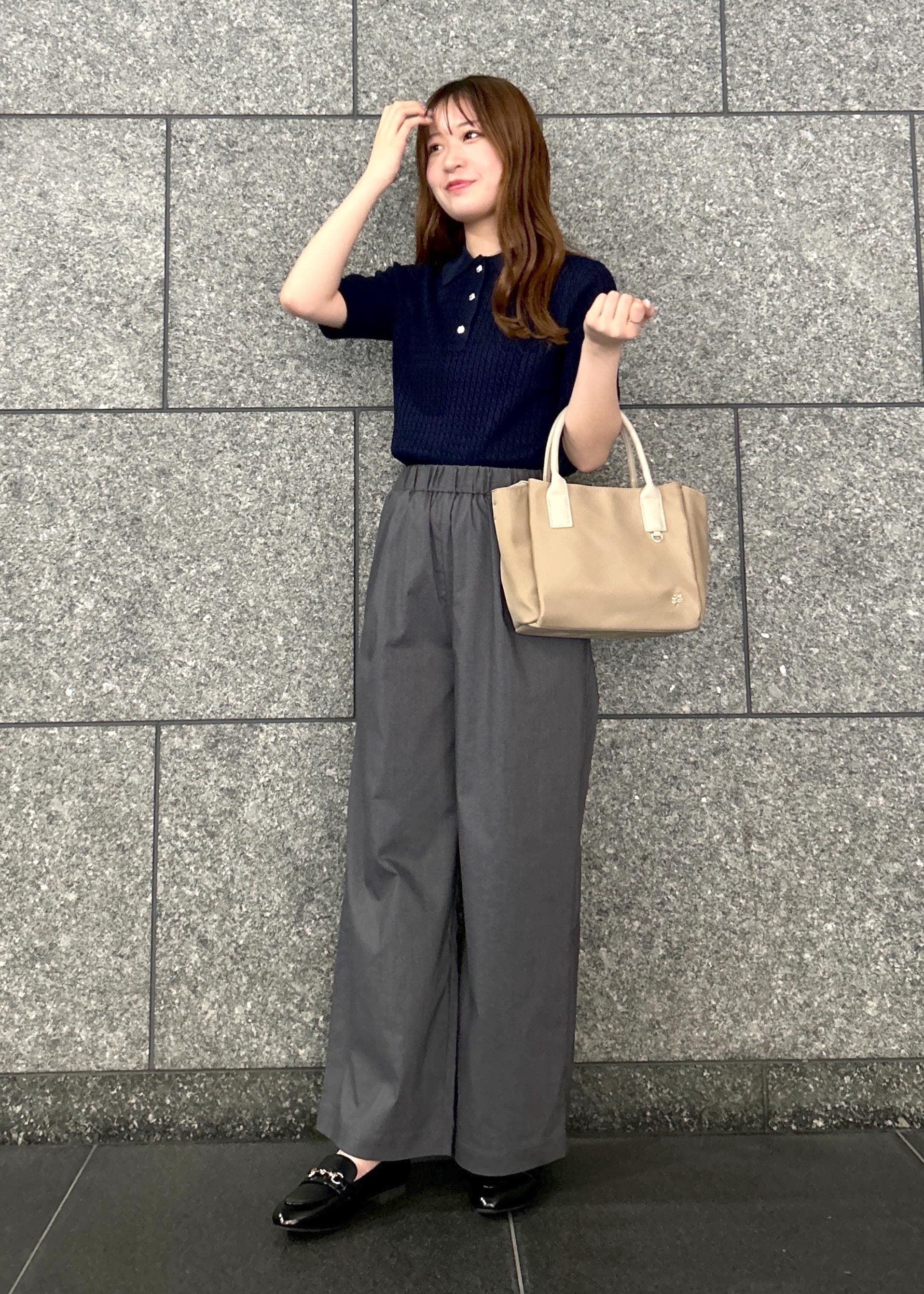 ROPE' PICNICのミニケーブルハーフスリーブニットポロシャツを使ったコーディネートを紹介します。｜Rakuten Fashion(楽天ファッション／旧楽天ブランドアベニュー)6197746