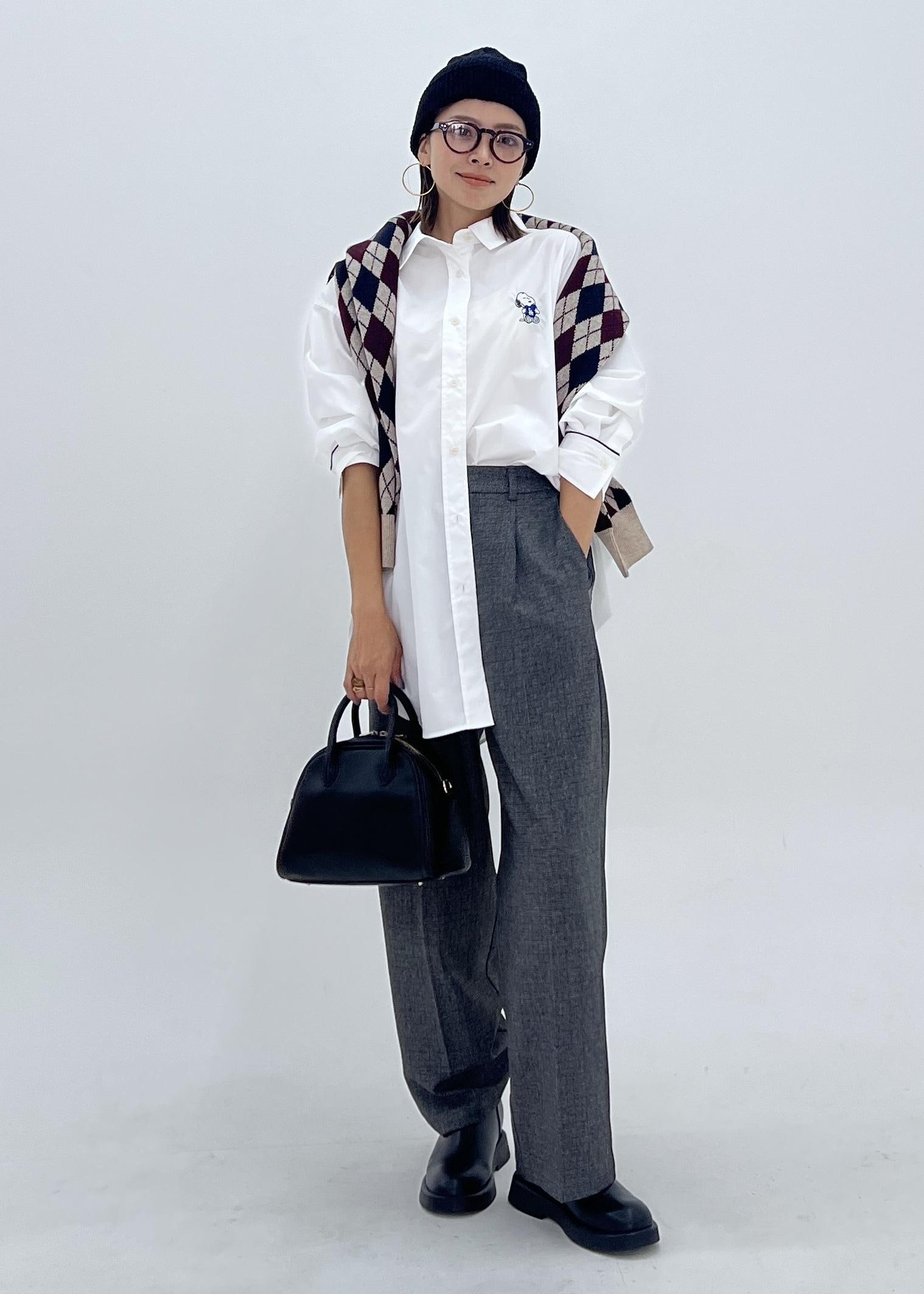 ROPE' PICNICの【PEANUTS*MLB COLLECTION by ROPE' PICNIC】オーバーサイズシャツを使ったコーディネートを紹介します。｜Rakuten Fashion(楽天ファッション／旧楽天ブランドアベニュー)6197749