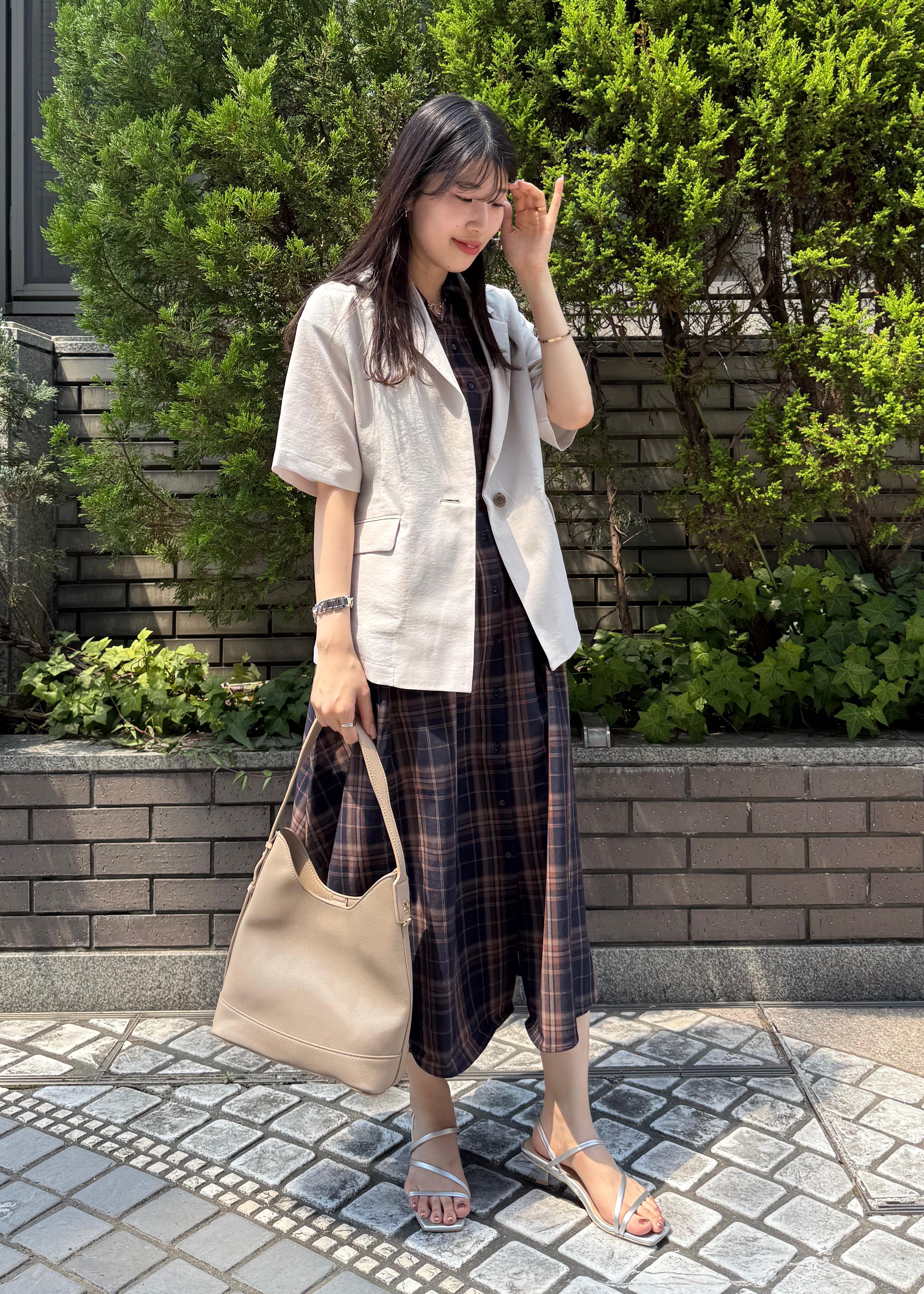 ROPE' PICNICのウエストタックチェックアソートワンピースを使ったコーディネートを紹介します。｜Rakuten Fashion(楽天ファッション／旧楽天ブランドアベニュー)6197753