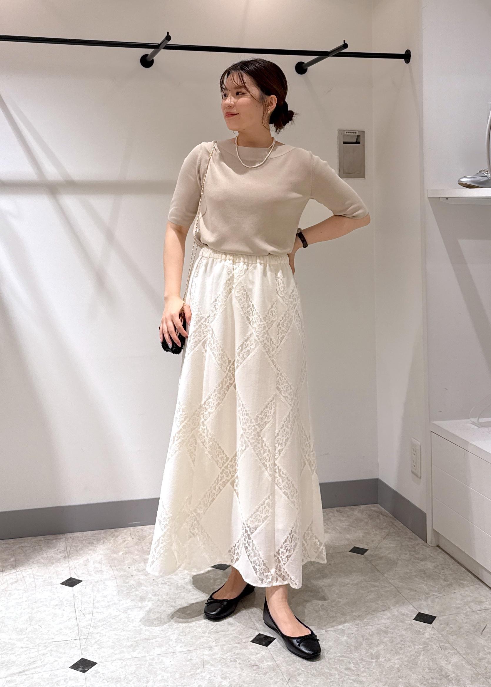 ROPE' PICNICの【UVカット・接触冷感・イージーケア】八方映えニット ボートネックニットプルオーバーを使ったコーディネートを紹介します。｜Rakuten Fashion(楽天ファッション／旧楽天ブランドアベニュー)6197808