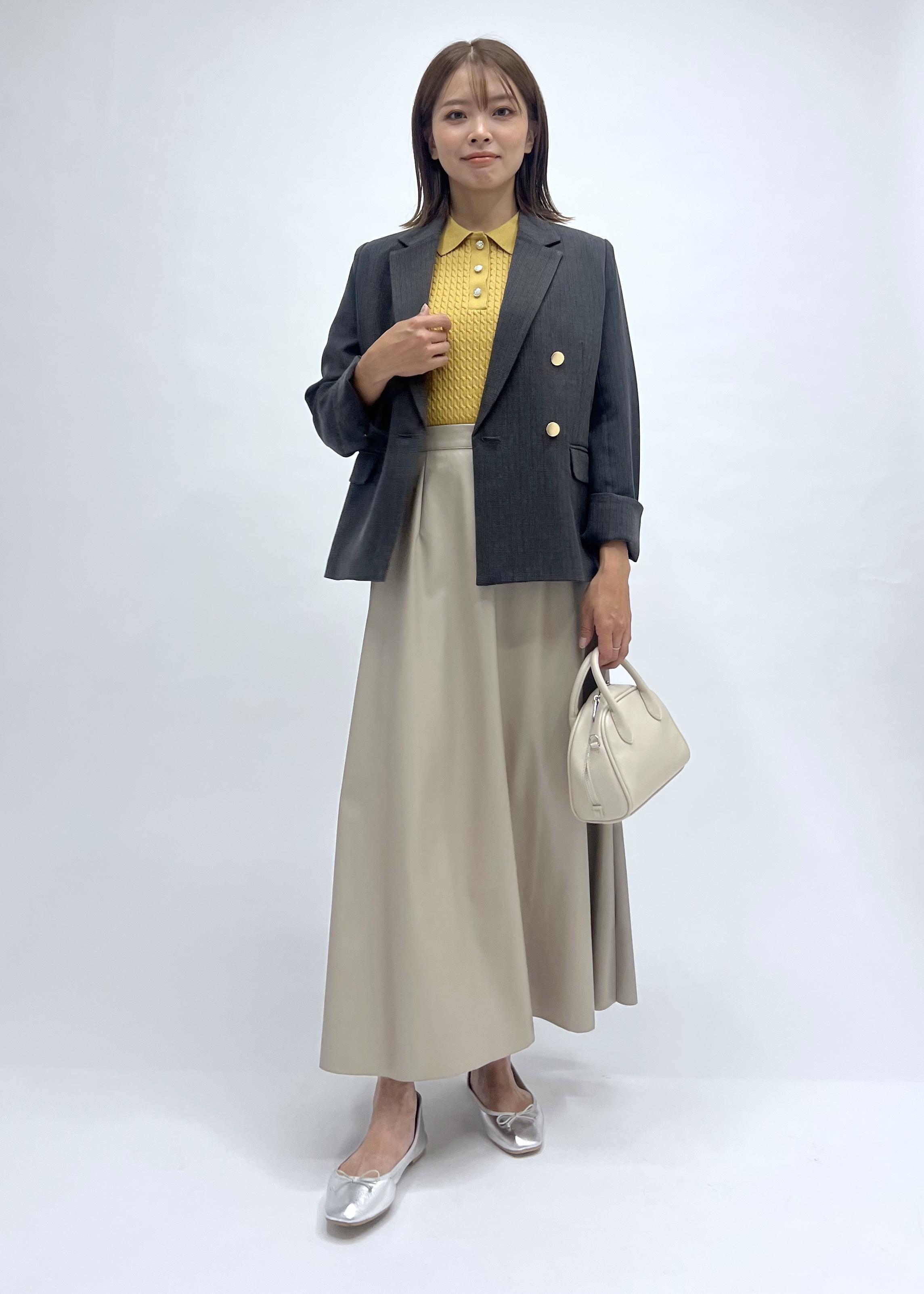 ROPE' PICNICのレディハンサムシリーズ ウールライク金ボタンジャケット(半裏地)/セットアップ・通勤対応を使ったコーディネートを紹介します。｜Rakuten Fashion(楽天ファッション／旧楽天ブランドアベニュー)6197810