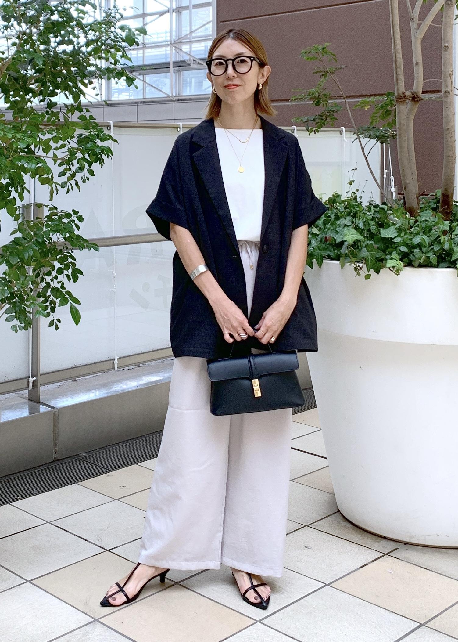 ROPE' PICNICの【接触冷感・UVカット・速乾】【リネンライク・シリーズ】シアーハーフスリーブジャケット/セットアップを使ったコーディネートを紹介します。｜Rakuten Fashion(楽天ファッション／旧楽天ブランドアベニュー)6197773