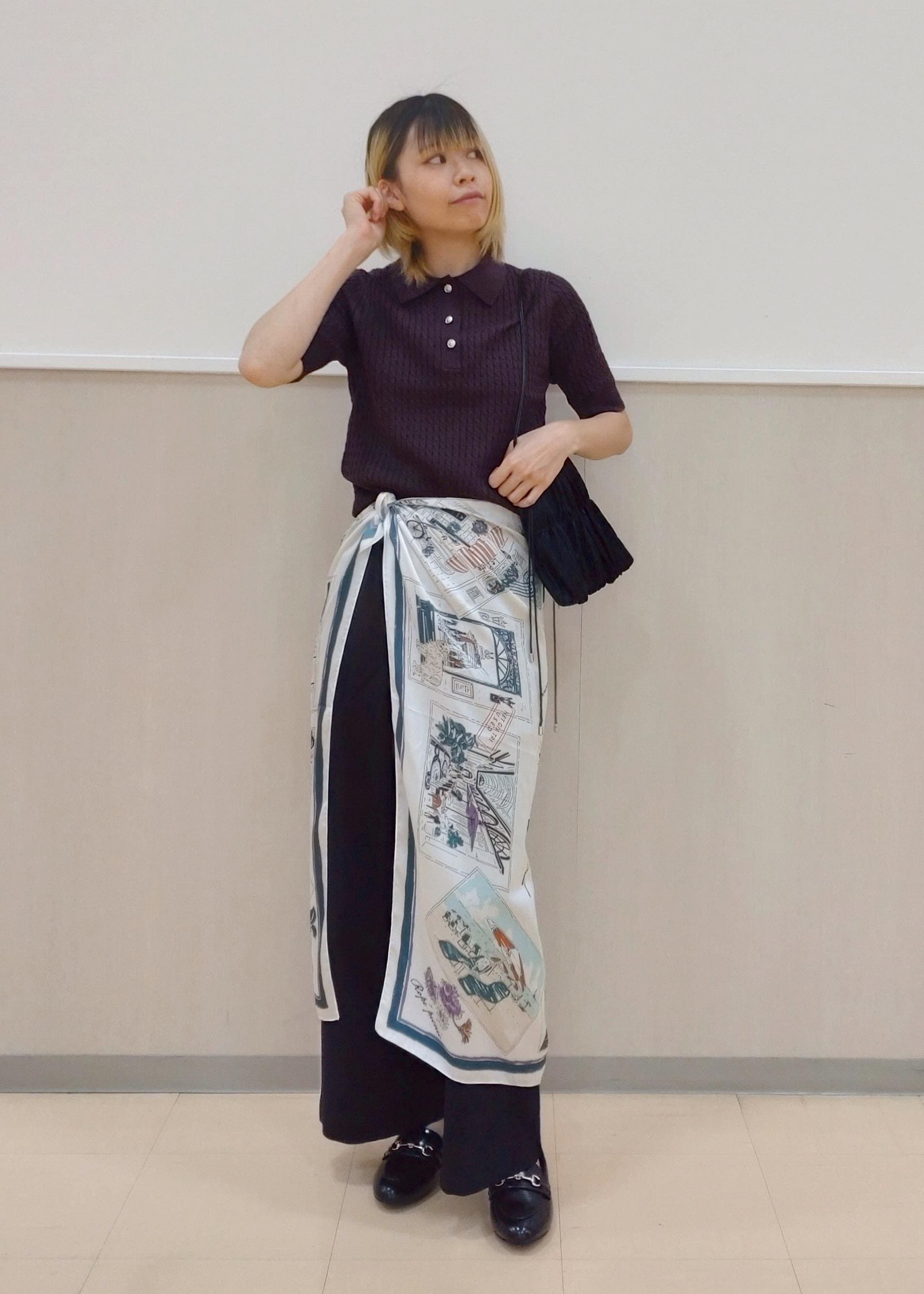 ROPE' PICNICのミニケーブルハーフスリーブニットポロシャツを使ったコーディネートを紹介します。｜Rakuten Fashion(楽天ファッション／旧楽天ブランドアベニュー)6197835