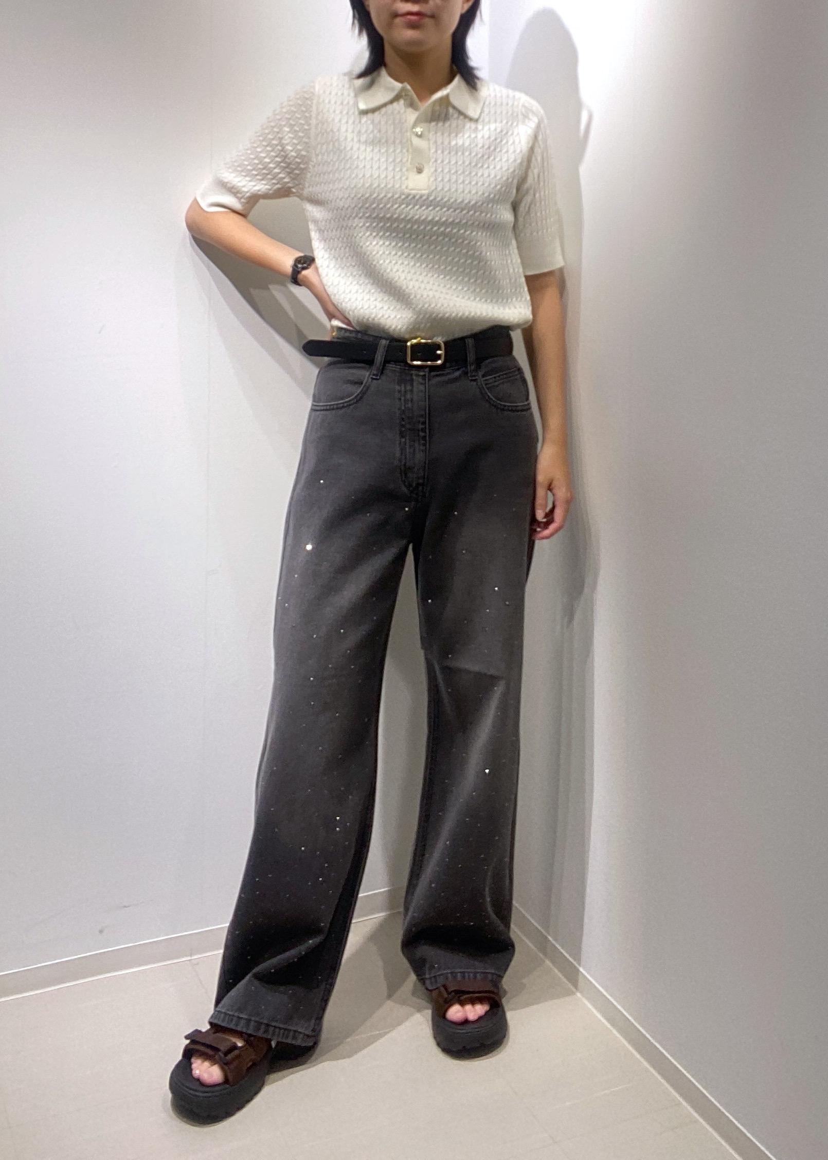 ROPE' PICNICのミニケーブルハーフスリーブニットポロシャツを使ったコーディネートを紹介します。｜Rakuten Fashion(楽天ファッション／旧楽天ブランドアベニュー)6197781