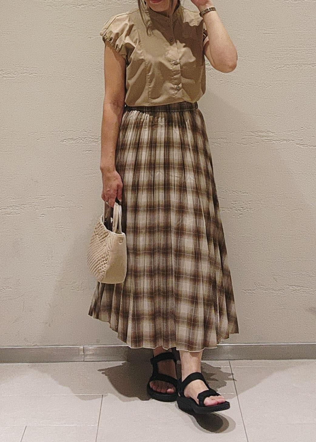 ROPE' PICNICの着丈が選べるバルーンスリーブシャツブラウス/イージーケアを使ったコーディネートを紹介します。｜Rakuten Fashion(楽天ファッション／旧楽天ブランドアベニュー)6197819