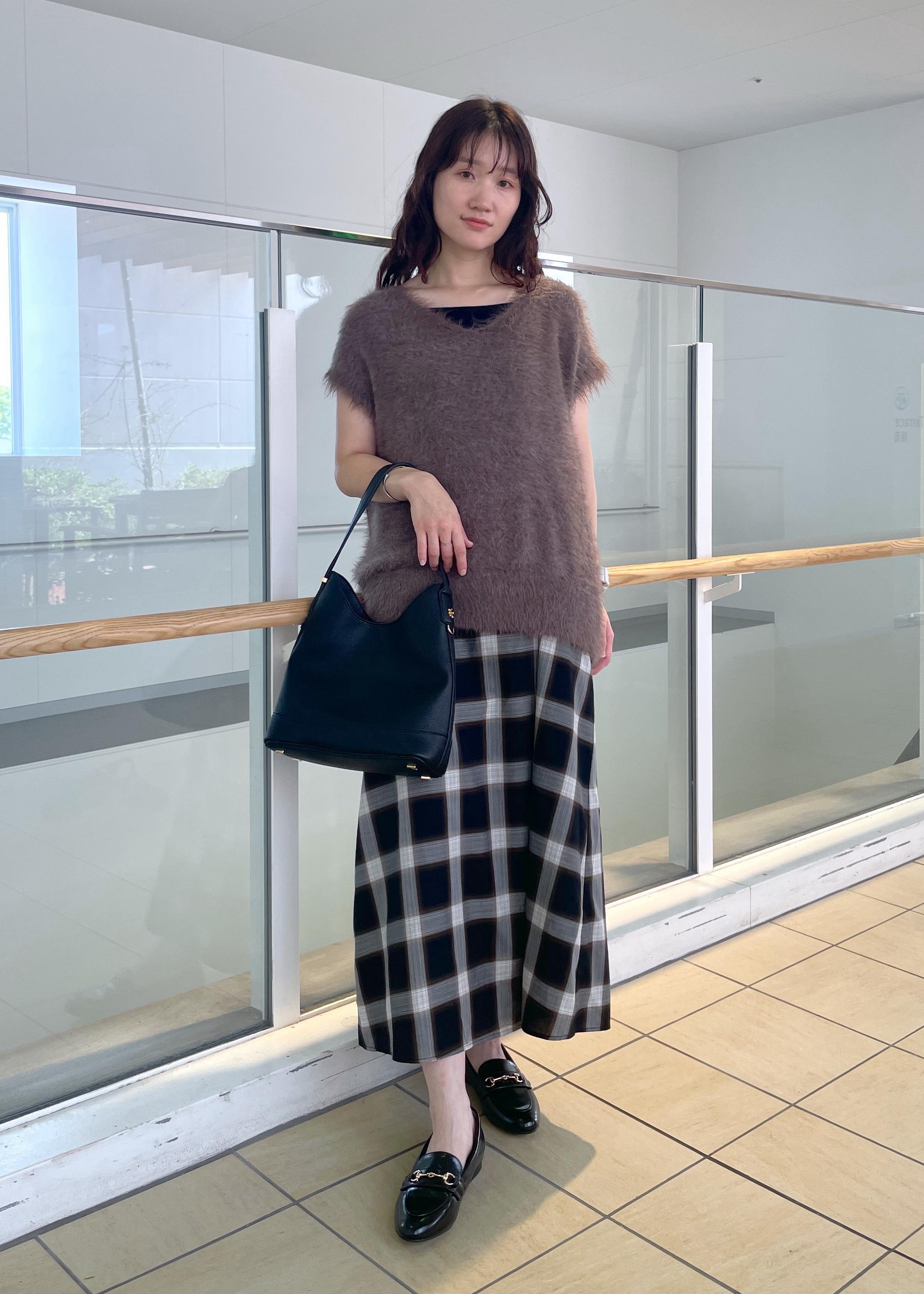ROPE' PICNICのオンブレチェックキャミソールワンピースを使ったコーディネートを紹介します。｜Rakuten Fashion(楽天ファッション／旧楽天ブランドアベニュー)6197852
