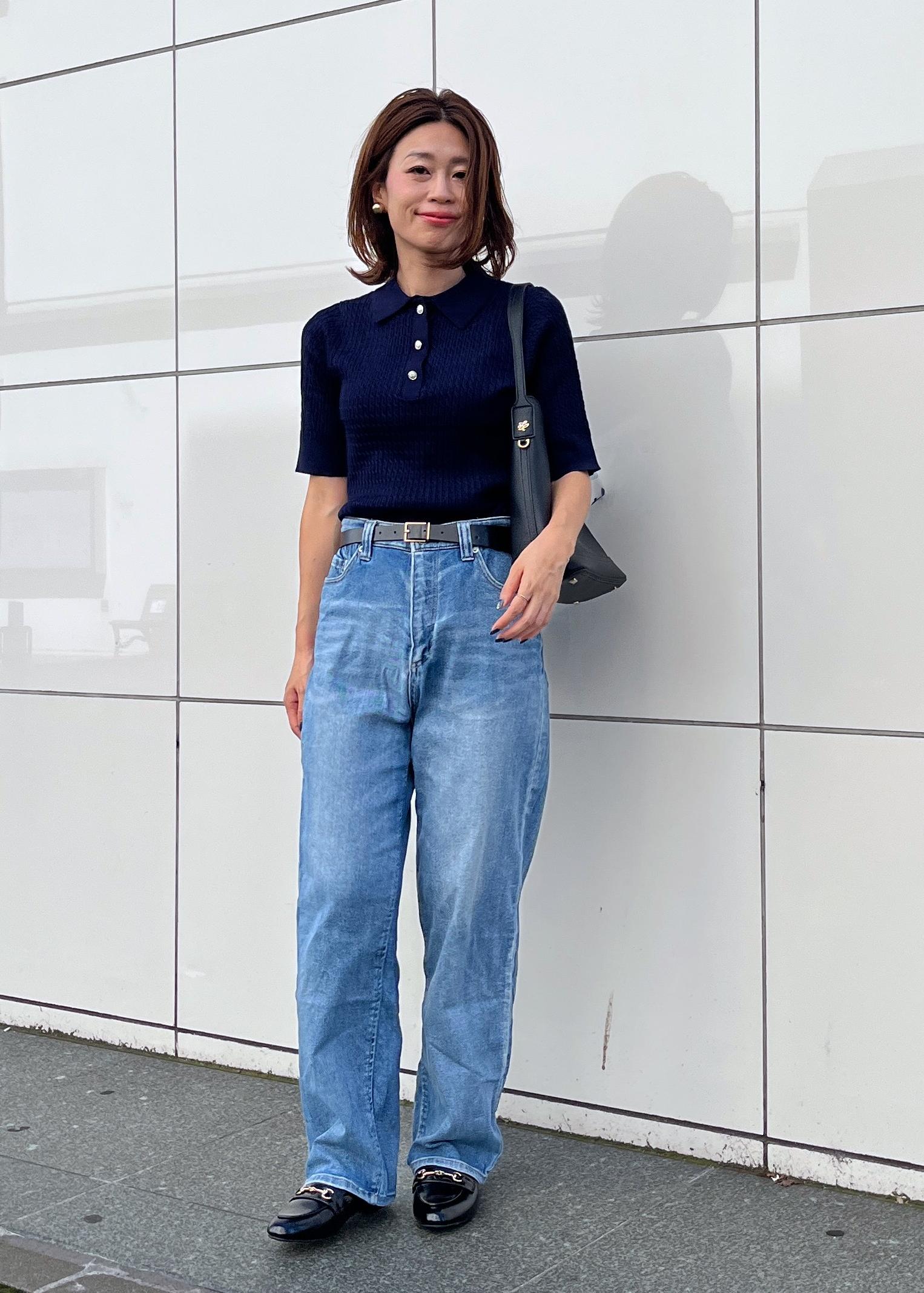 ROPE' PICNICのミニケーブルハーフスリーブニットポロシャツを使ったコーディネートを紹介します。｜Rakuten Fashion(楽天ファッション／旧楽天ブランドアベニュー)6197853