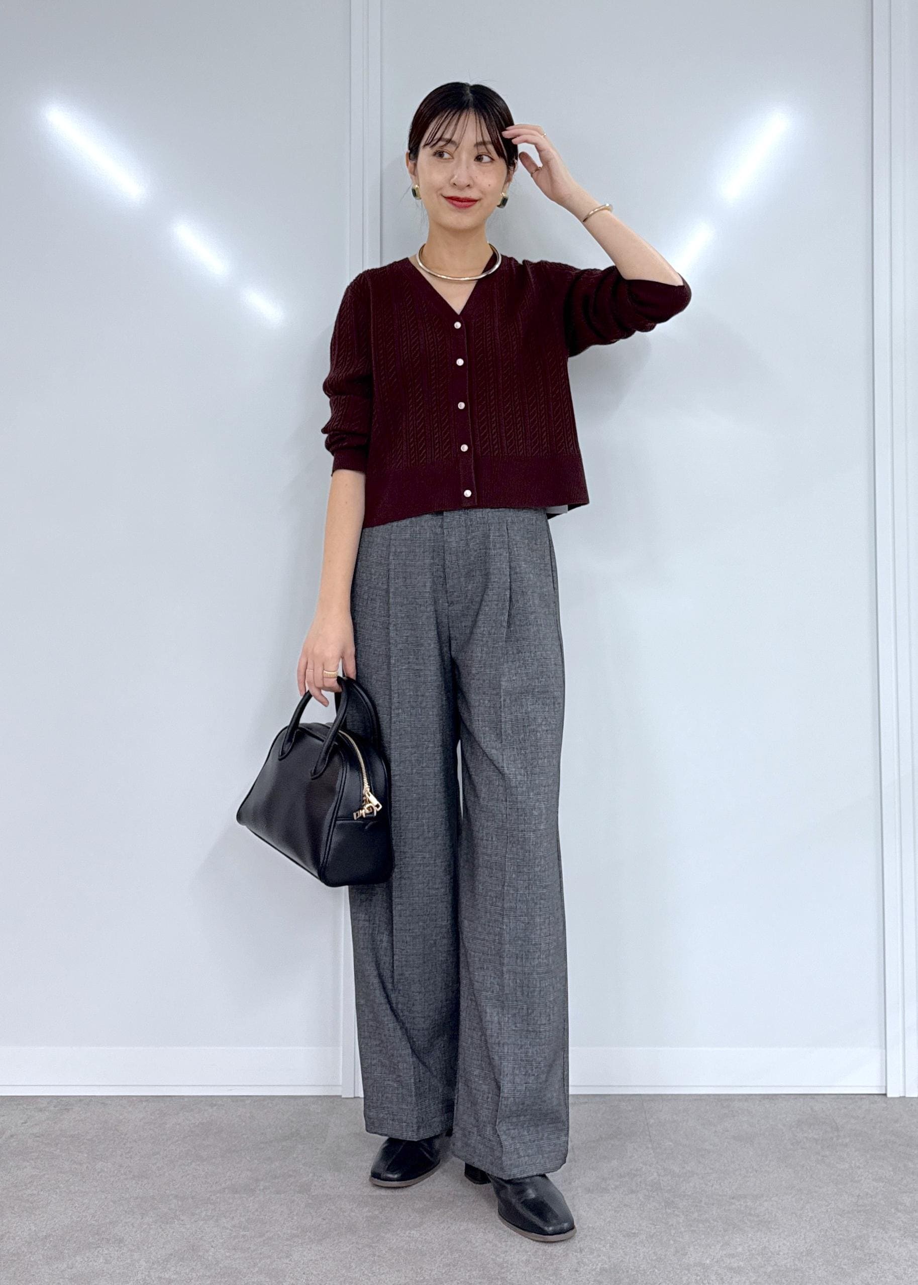 ROPE' PICNICの【アンチピリング・洗濯機OK】ミニケーブルカーディガンを使ったコーディネートを紹介します。｜Rakuten Fashion(楽天ファッション／旧楽天ブランドアベニュー)6197825