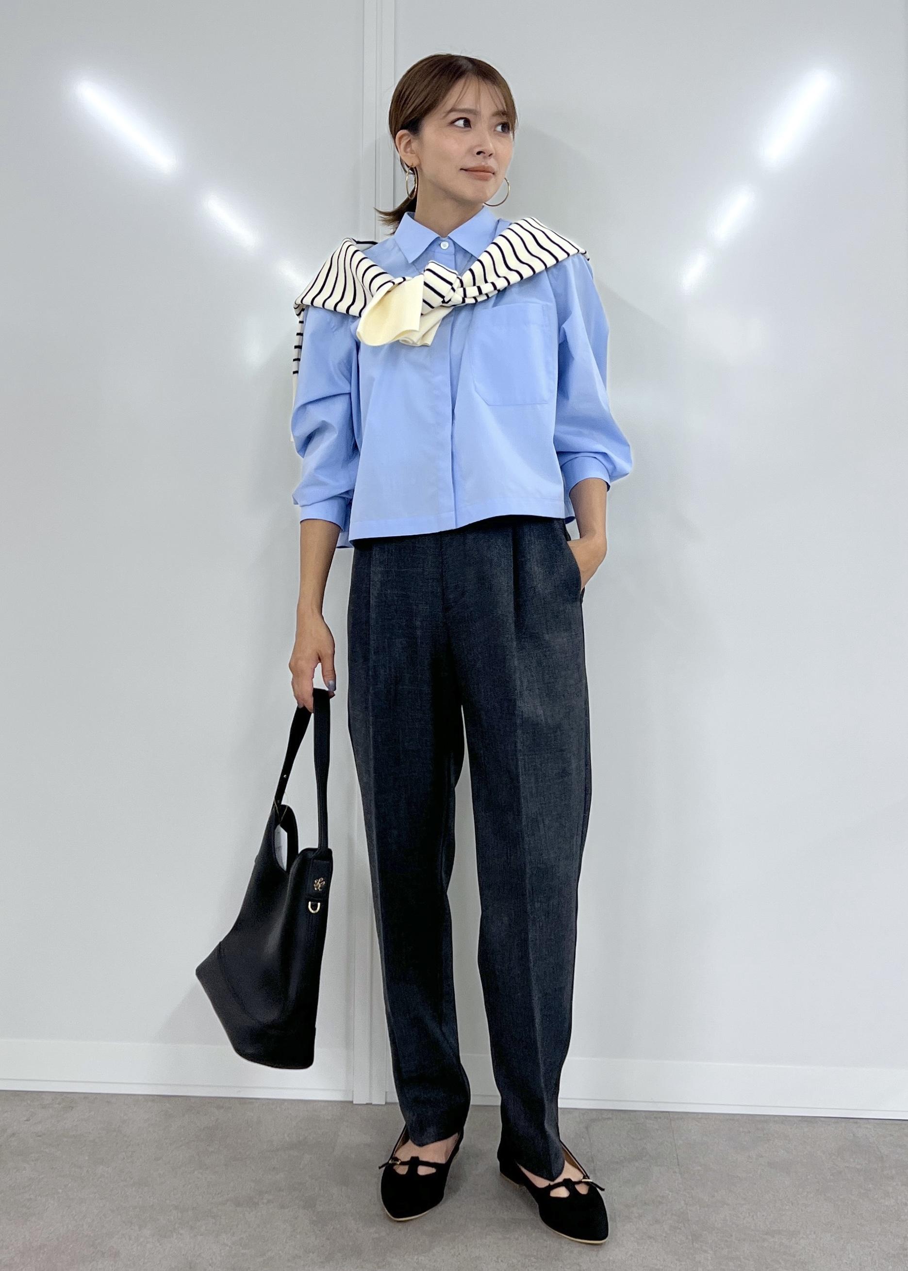 ROPE' PICNICのベーシッククロップドシャツ/イージーケアを使ったコーディネートを紹介します。｜Rakuten Fashion(楽天ファッション／旧楽天ブランドアベニュー)6210727