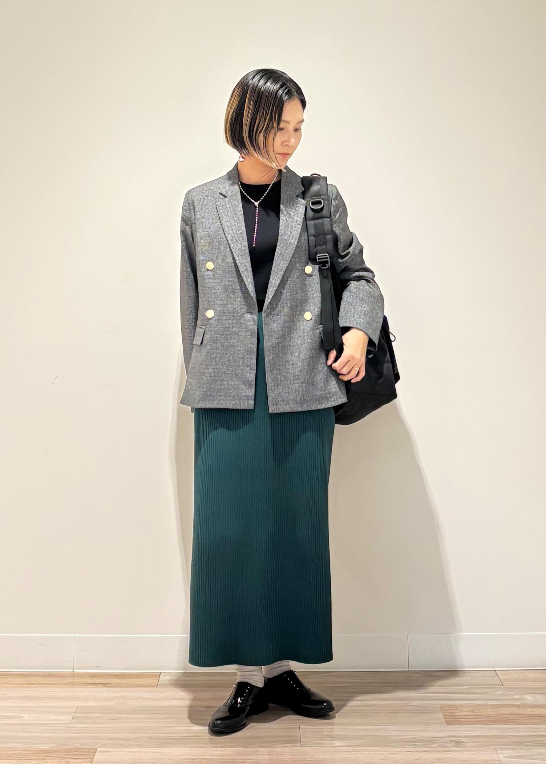 ROPE' PICNICのレディハンサムシリーズ ウールライク金ボタンジャケット(半裏地)/セットアップ・通勤対応を使ったコーディネートを紹介します。｜Rakuten Fashion(楽天ファッション／旧楽天ブランドアベニュー)6210735