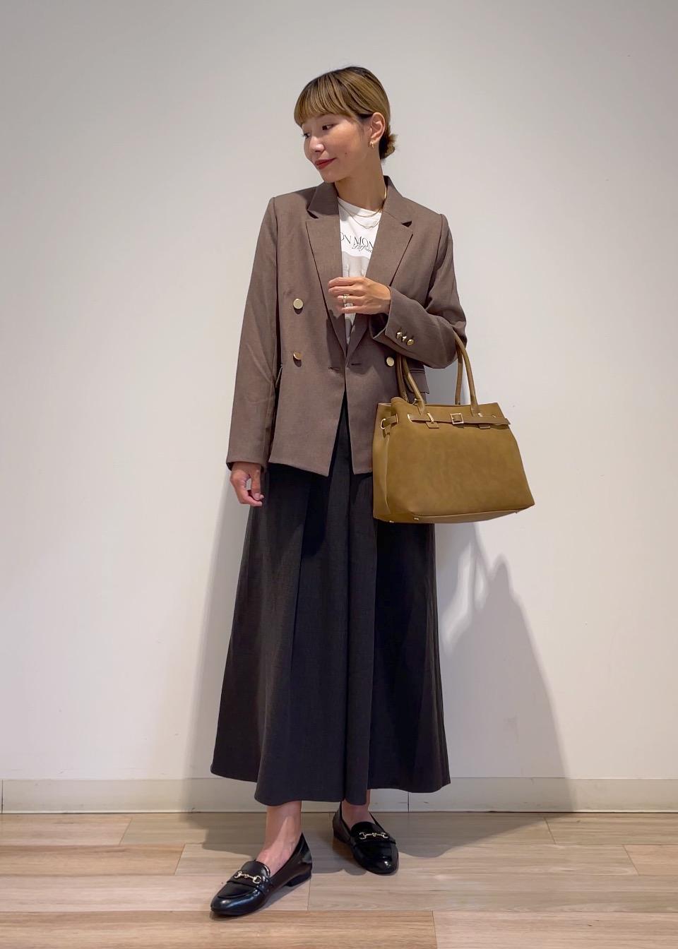 ROPE' PICNICのレディハンサムシリーズ ウールライク金ボタンジャケット(半裏地)/セットアップ・通勤対応を使ったコーディネートを紹介します。｜Rakuten Fashion(楽天ファッション／旧楽天ブランドアベニュー)6210740