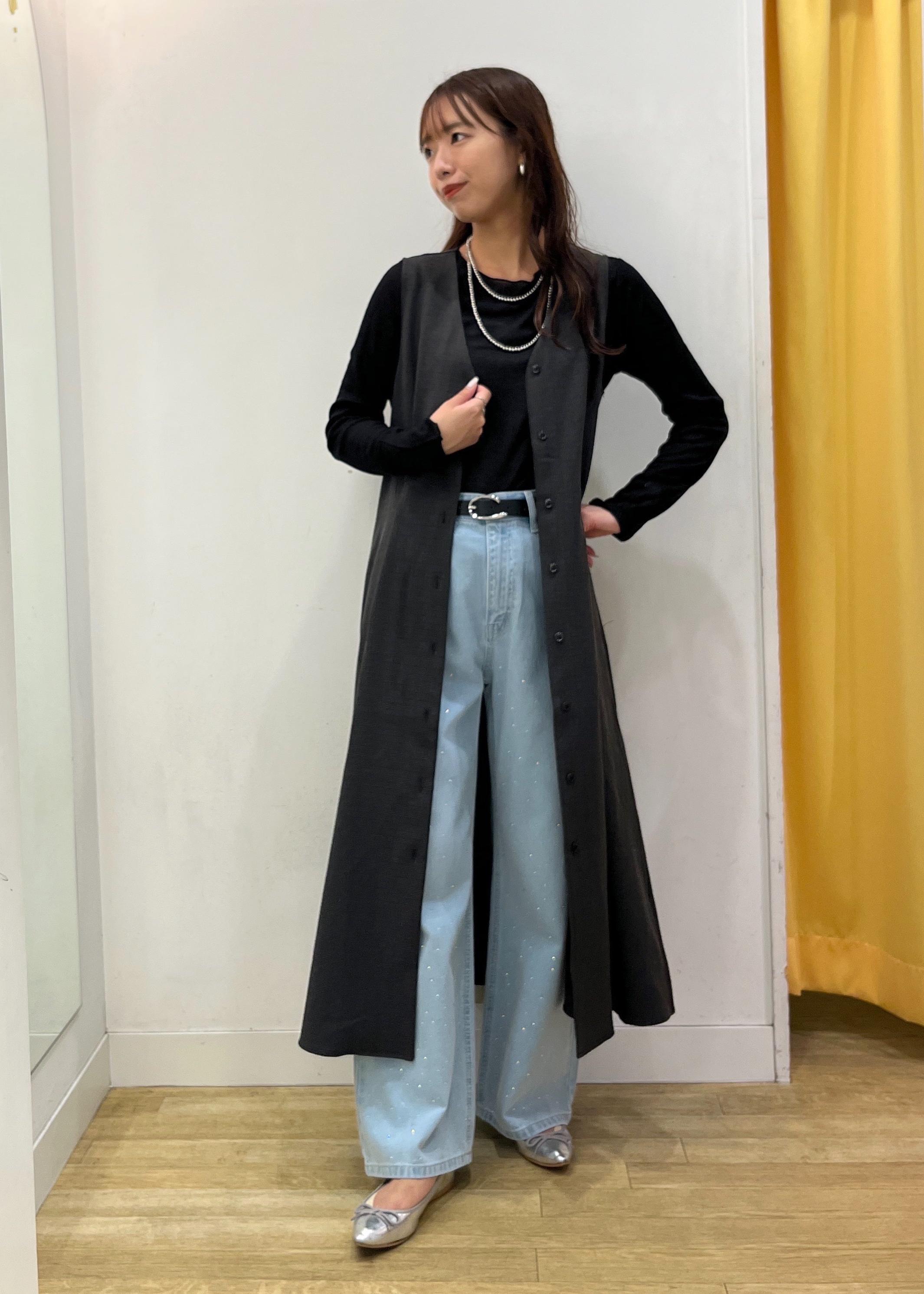 ROPE' PICNICのラメシアーリブカットソーを使ったコーディネートを紹介します。｜Rakuten Fashion(楽天ファッション／旧楽天ブランドアベニュー)6210743