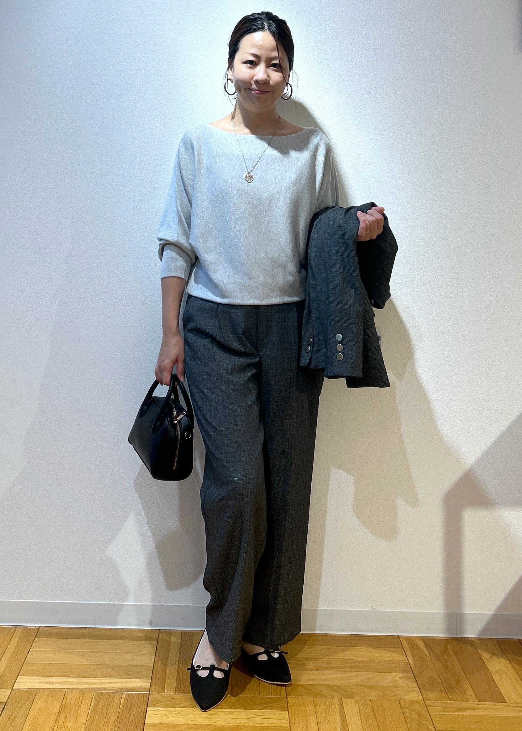 ROPE' PICNICの【低身長・小柄さんサイズ】レディハンサムシリーズ ウールライク金ボタンジャケット(半裏地)を使ったコーディネートを紹介します。｜Rakuten Fashion(楽天ファッション／旧楽天ブランドアベニュー)6210751