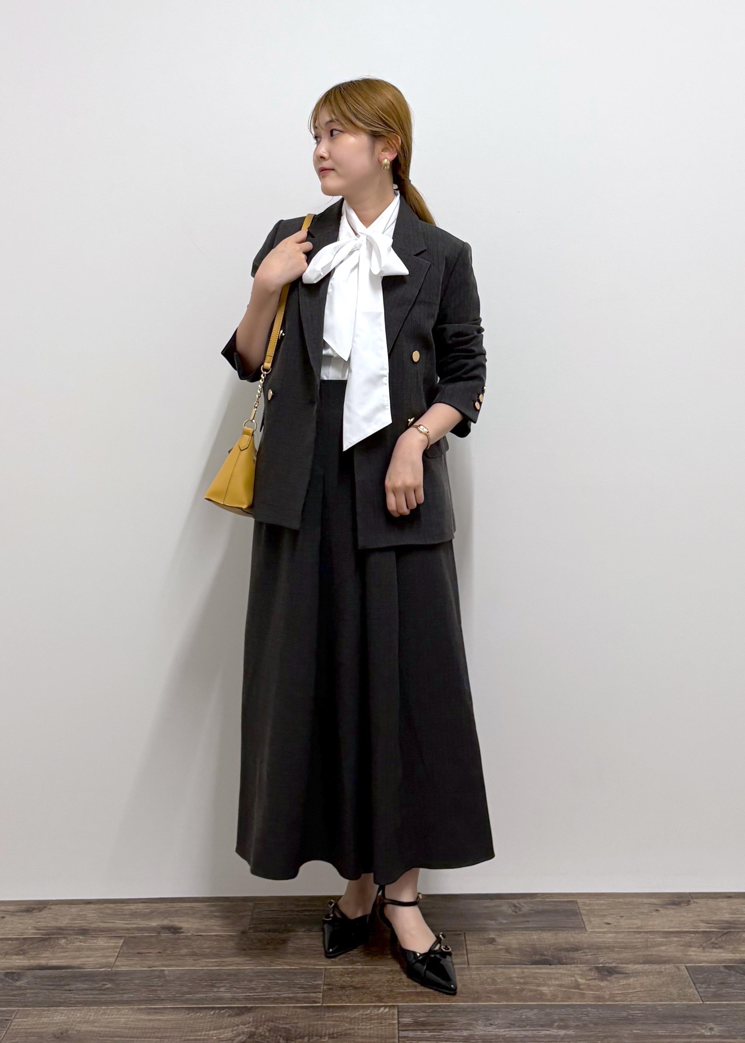 ROPE' PICNICのレディハンサムシリーズ ウールライク金ボタンジャケット(半裏地)/セットアップ・通勤対応を使ったコーディネートを紹介します。｜Rakuten Fashion(楽天ファッション／旧楽天ブランドアベニュー)6210752