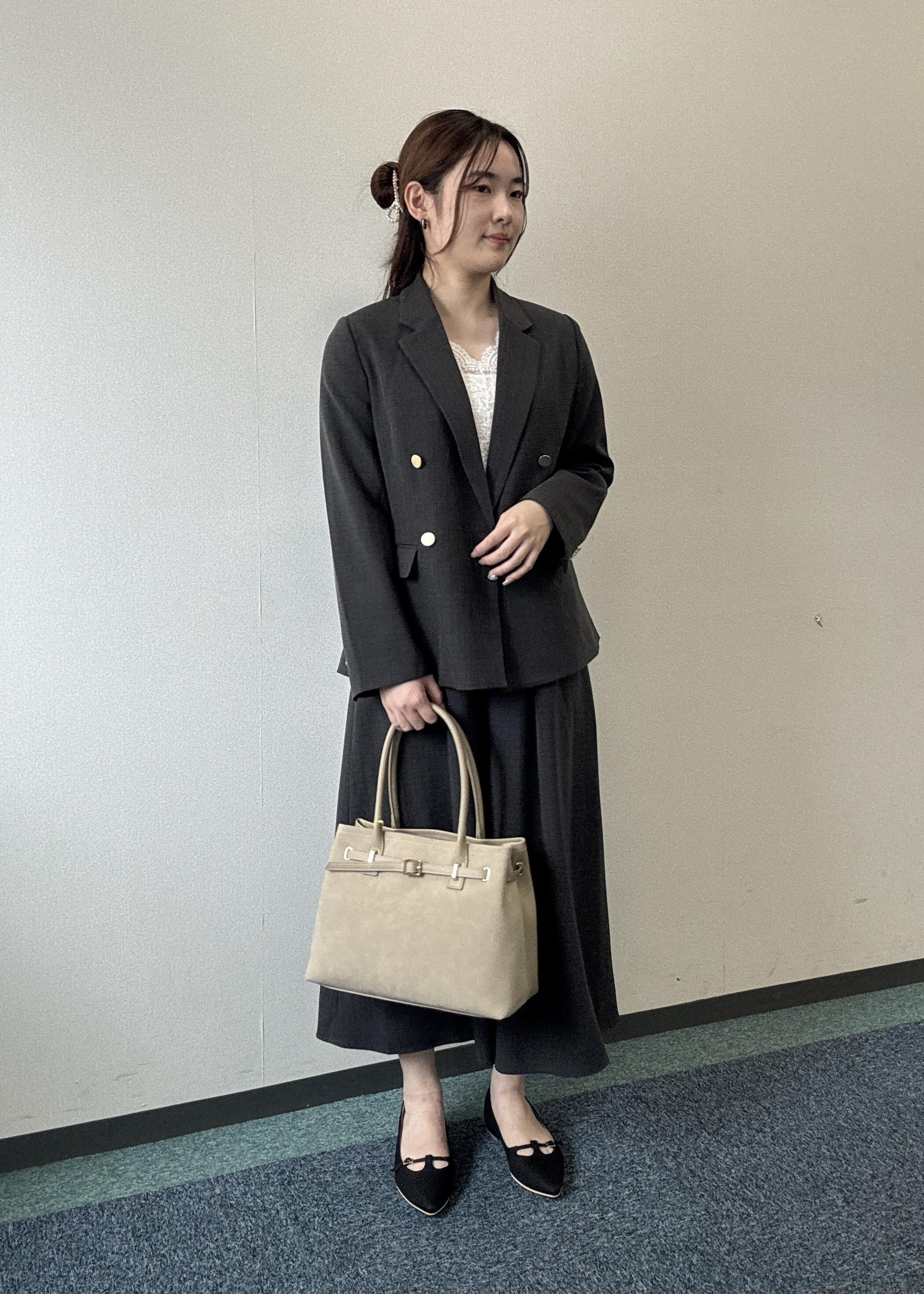 ROPE' PICNICのレディハンサムシリーズ ウールライク金ボタンジャケット(半裏地)/セットアップ・通勤対応を使ったコーディネートを紹介します。｜Rakuten Fashion(楽天ファッション／旧楽天ブランドアベニュー)6210763