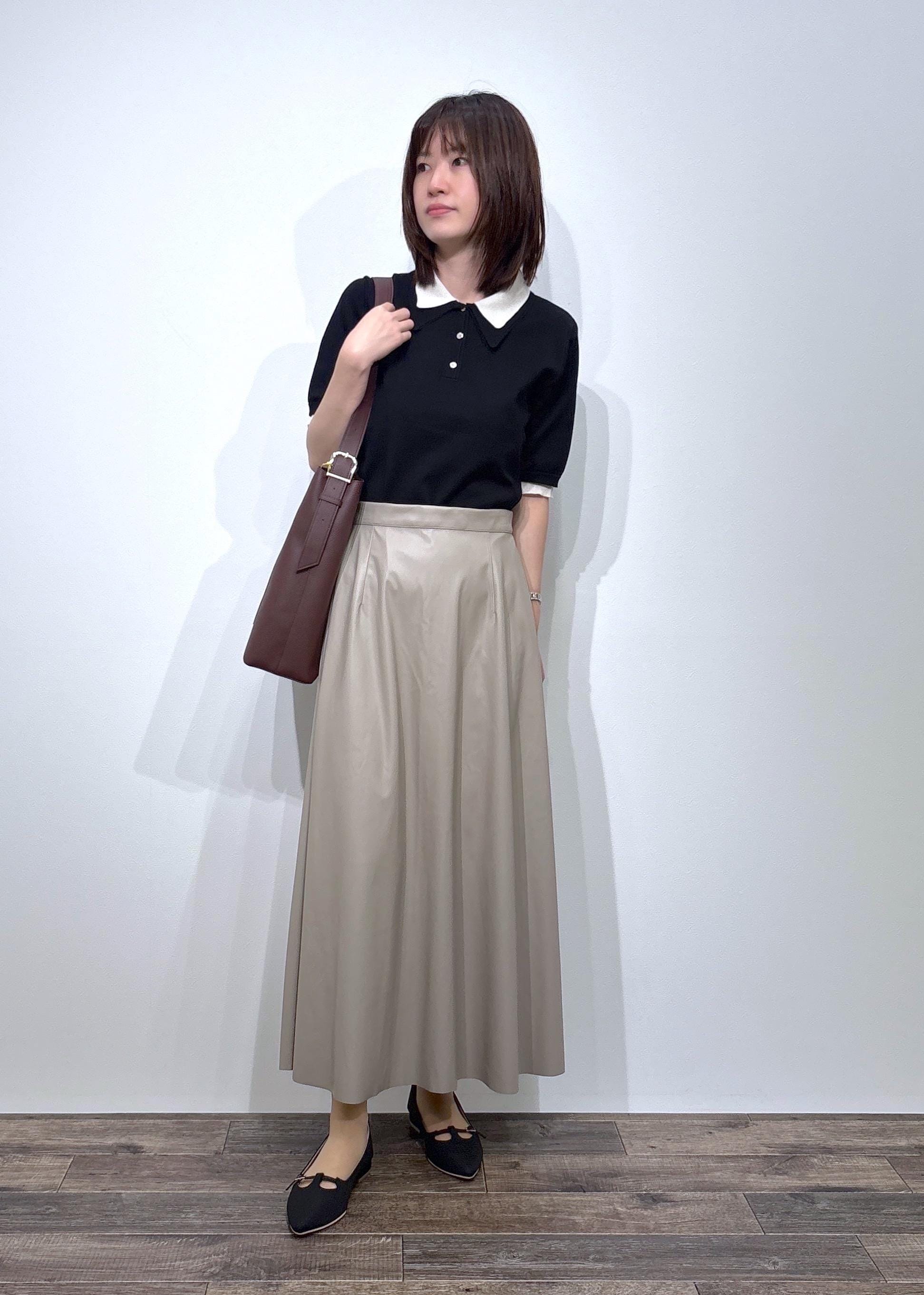 ROPE' PICNICの【新色追加】バイカラーレイヤード風ニットポロシャツを使ったコーディネートを紹介します。｜Rakuten Fashion(楽天ファッション／旧楽天ブランドアベニュー)6210777