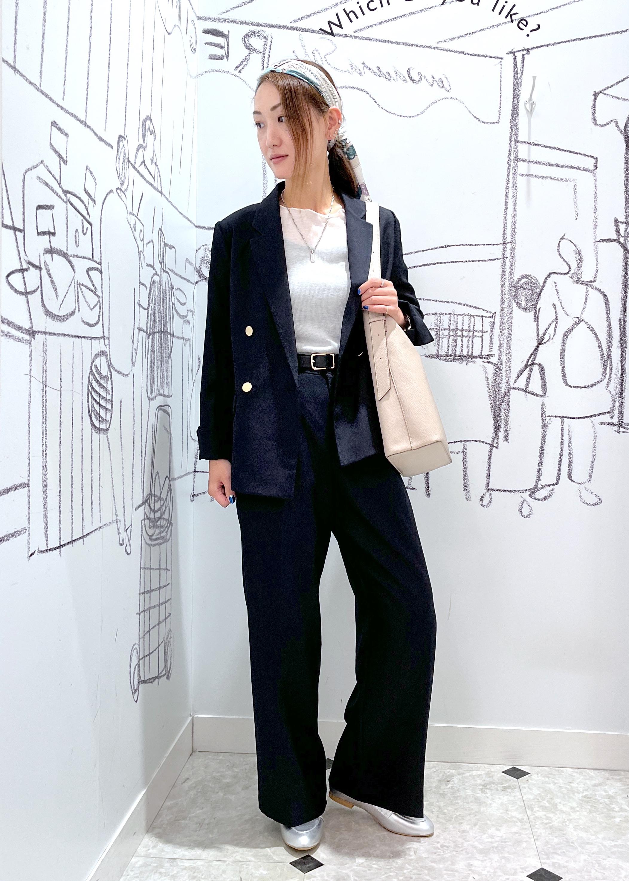 ROPE' PICNICのレディハンサムシリーズ ウールライク金ボタンジャケット(半裏地)/セットアップ・通勤対応を使ったコーディネートを紹介します。｜Rakuten Fashion(楽天ファッション／旧楽天ブランドアベニュー)6210786