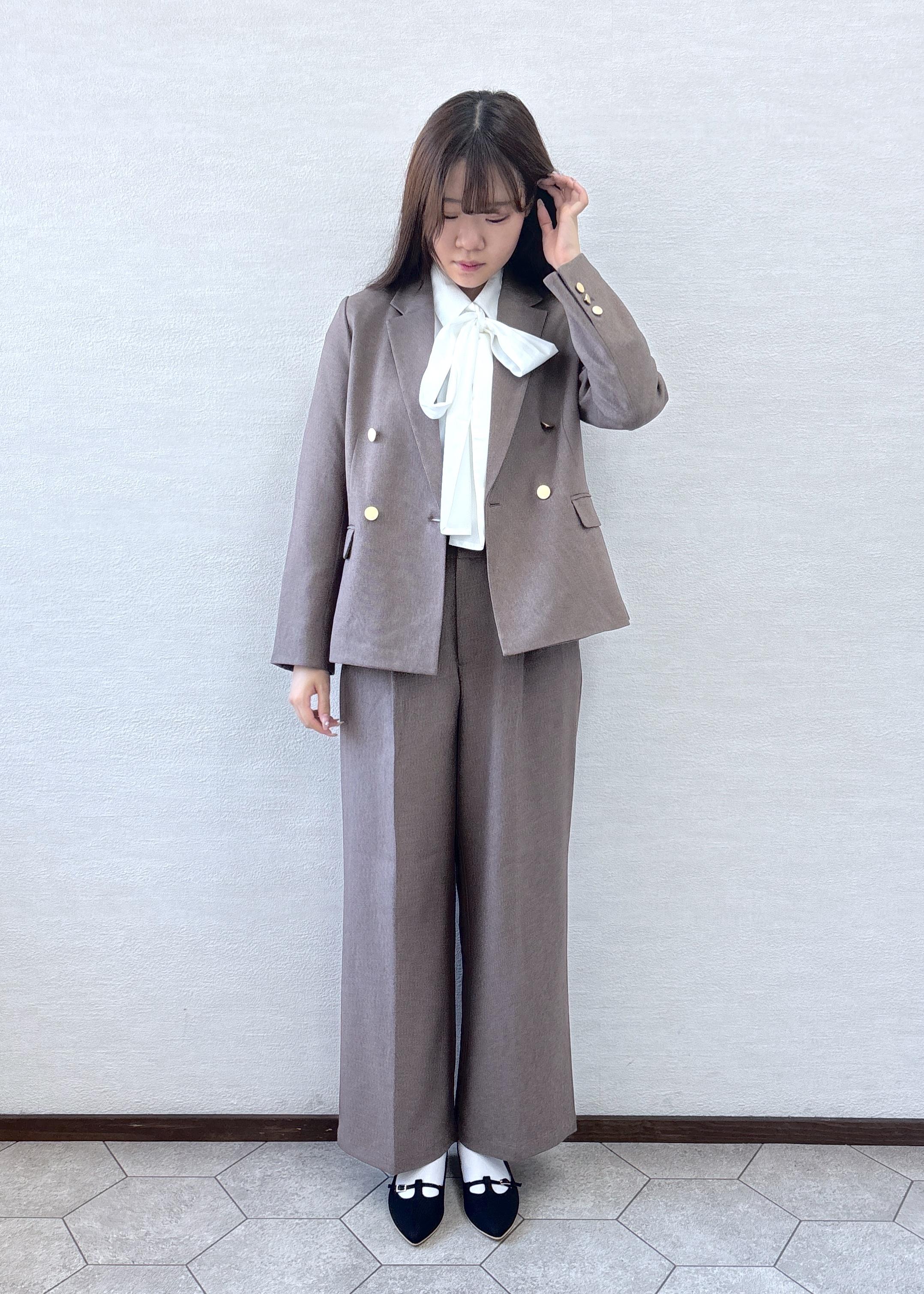 ROPE' PICNICのレディハンサムシリーズ ウールライク金ボタンジャケット(半裏地)/セットアップ・通勤対応を使ったコーディネートを紹介します。｜Rakuten Fashion(楽天ファッション／旧楽天ブランドアベニュー)6210789