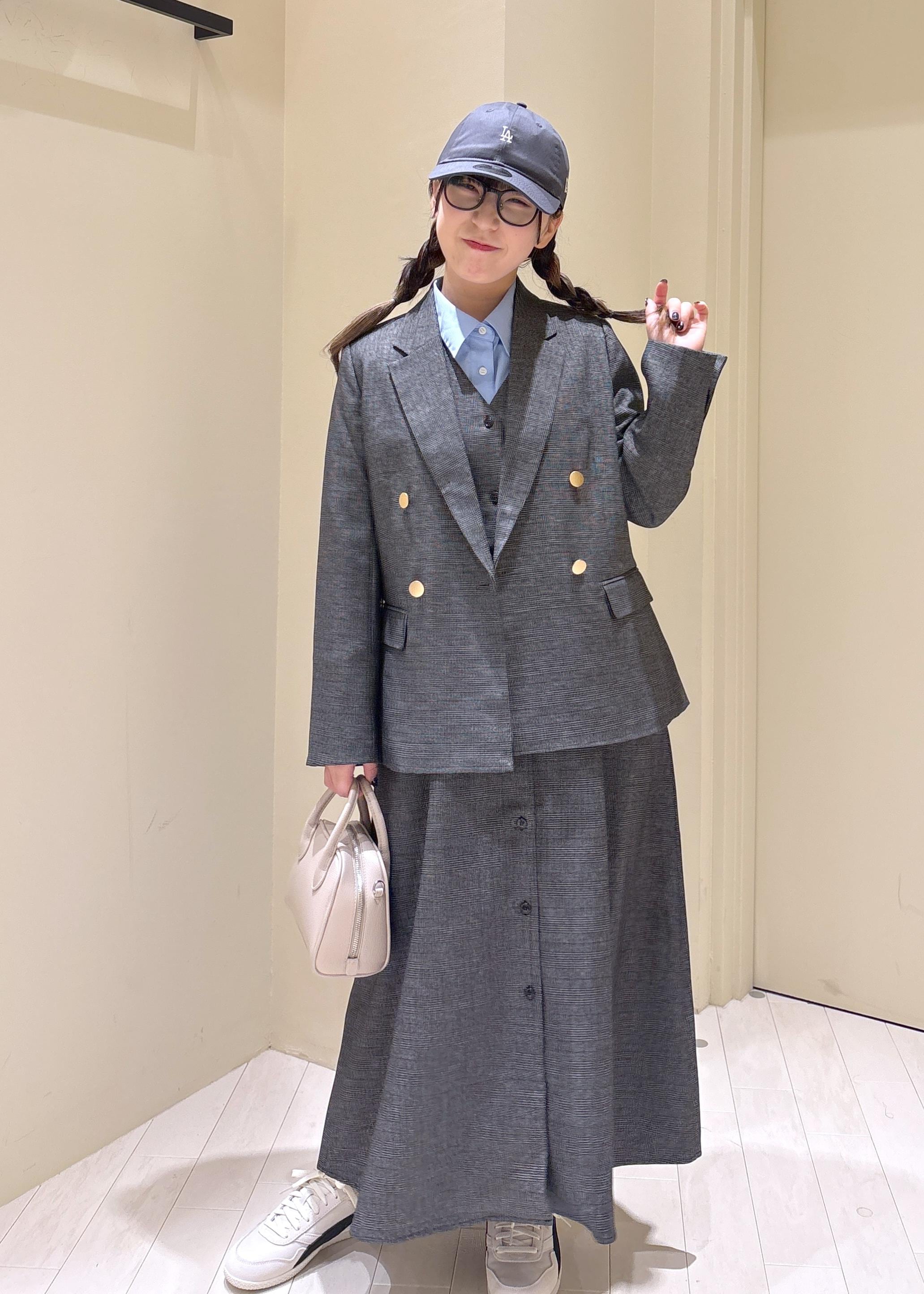 ROPE' PICNICの【低身長・小柄さんサイズ】ウールライクウエストタックジャンパースカート/セットアップ対応を使ったコーディネートを紹介します。｜Rakuten Fashion(楽天ファッション／旧楽天ブランドアベニュー)6210795