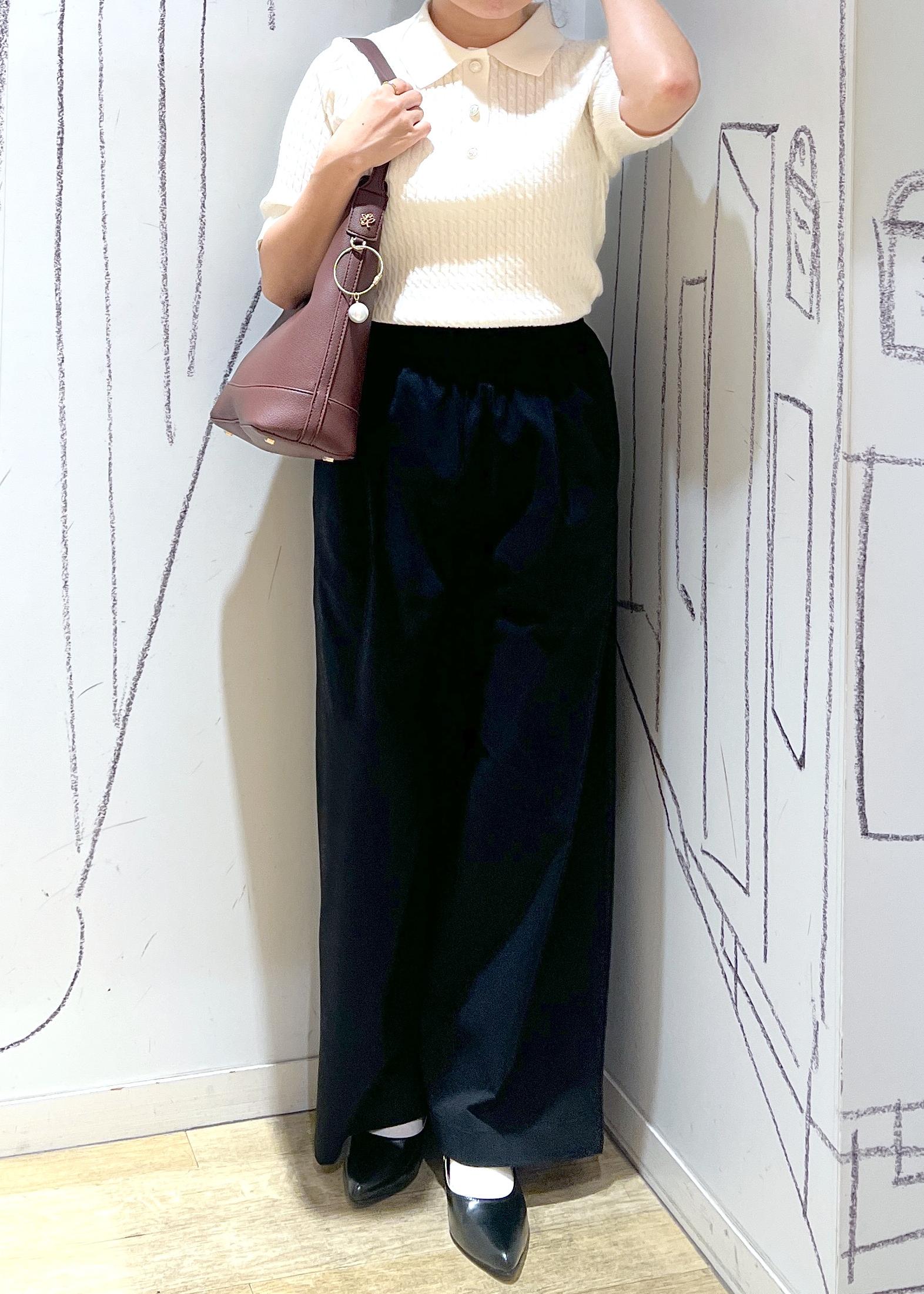 ROPE' PICNICのミニケーブルハーフスリーブニットポロシャツを使ったコーディネートを紹介します。｜Rakuten Fashion(楽天ファッション／旧楽天ブランドアベニュー)6210797