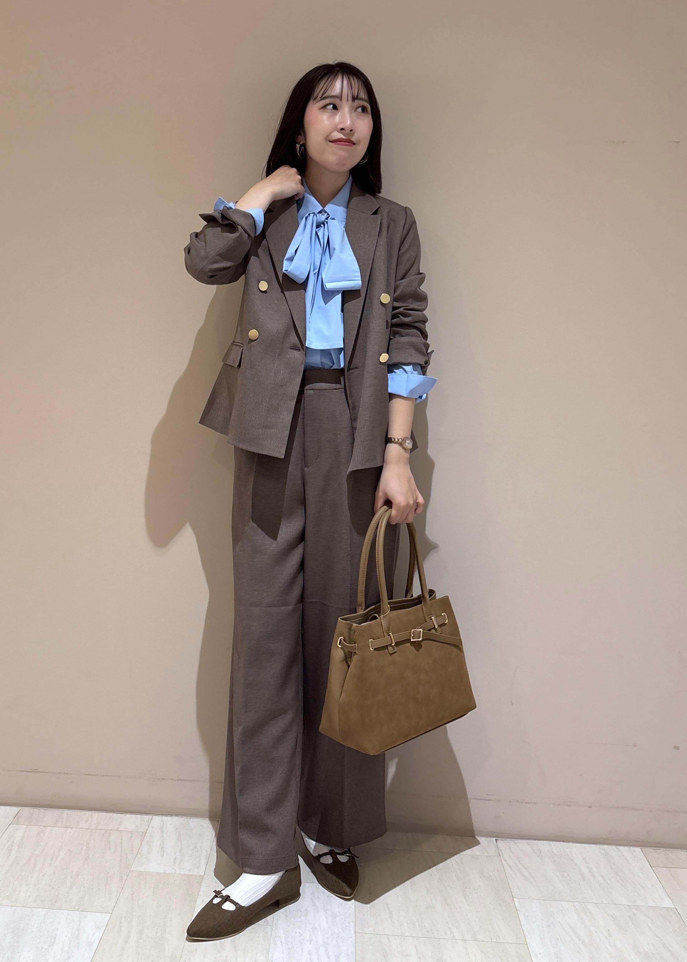 ROPE' PICNICのレディハンサムシリーズ ウールライク金ボタンジャケット(半裏地)/セットアップ・通勤対応を使ったコーディネートを紹介します。｜Rakuten Fashion(楽天ファッション／旧楽天ブランドアベニュー)6210798