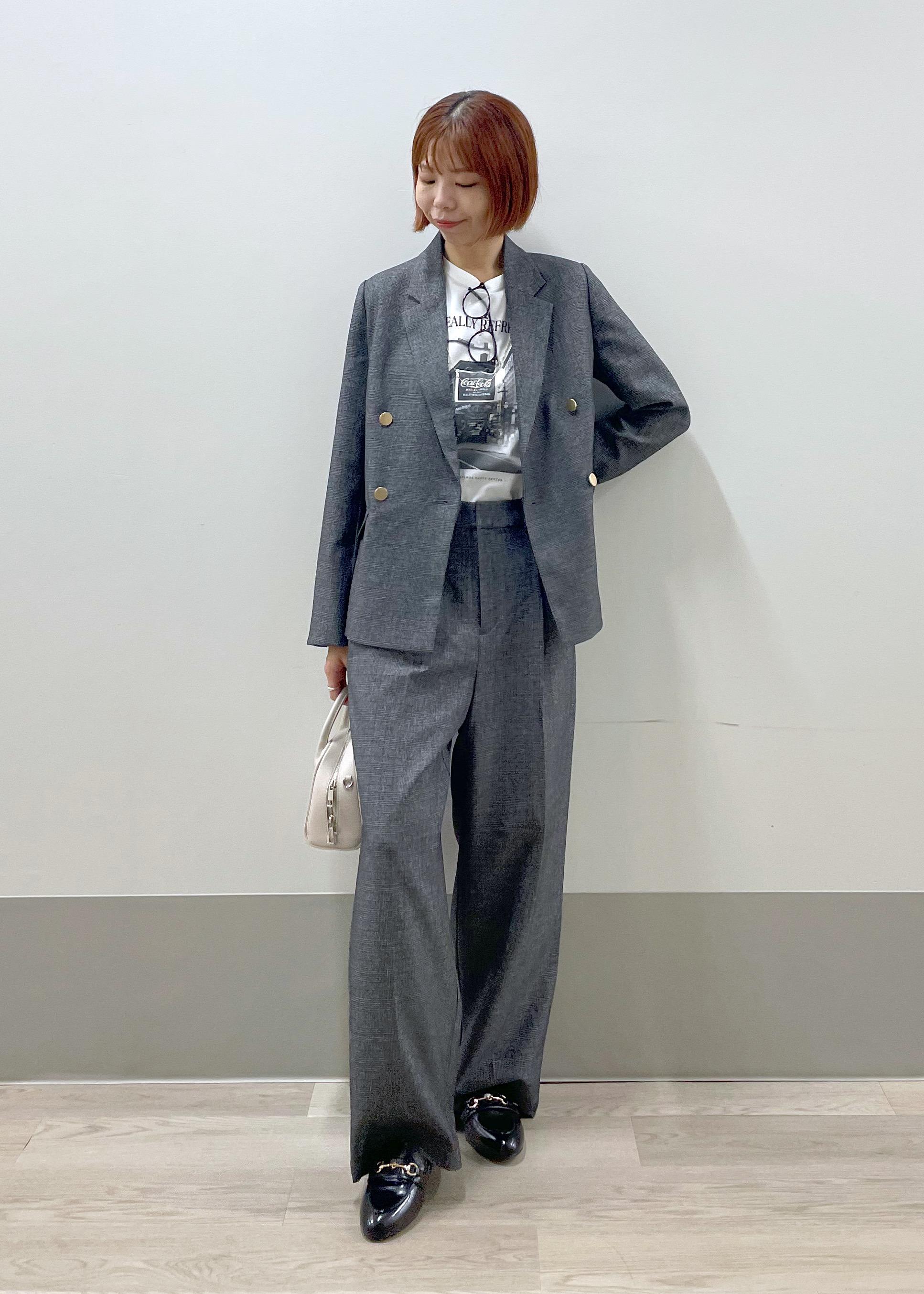 ROPE' PICNICのレディハンサムシリーズ ウールライク金ボタンジャケット(半裏地)/セットアップ・通勤対応を使ったコーディネートを紹介します。｜Rakuten Fashion(楽天ファッション／旧楽天ブランドアベニュー)6210801