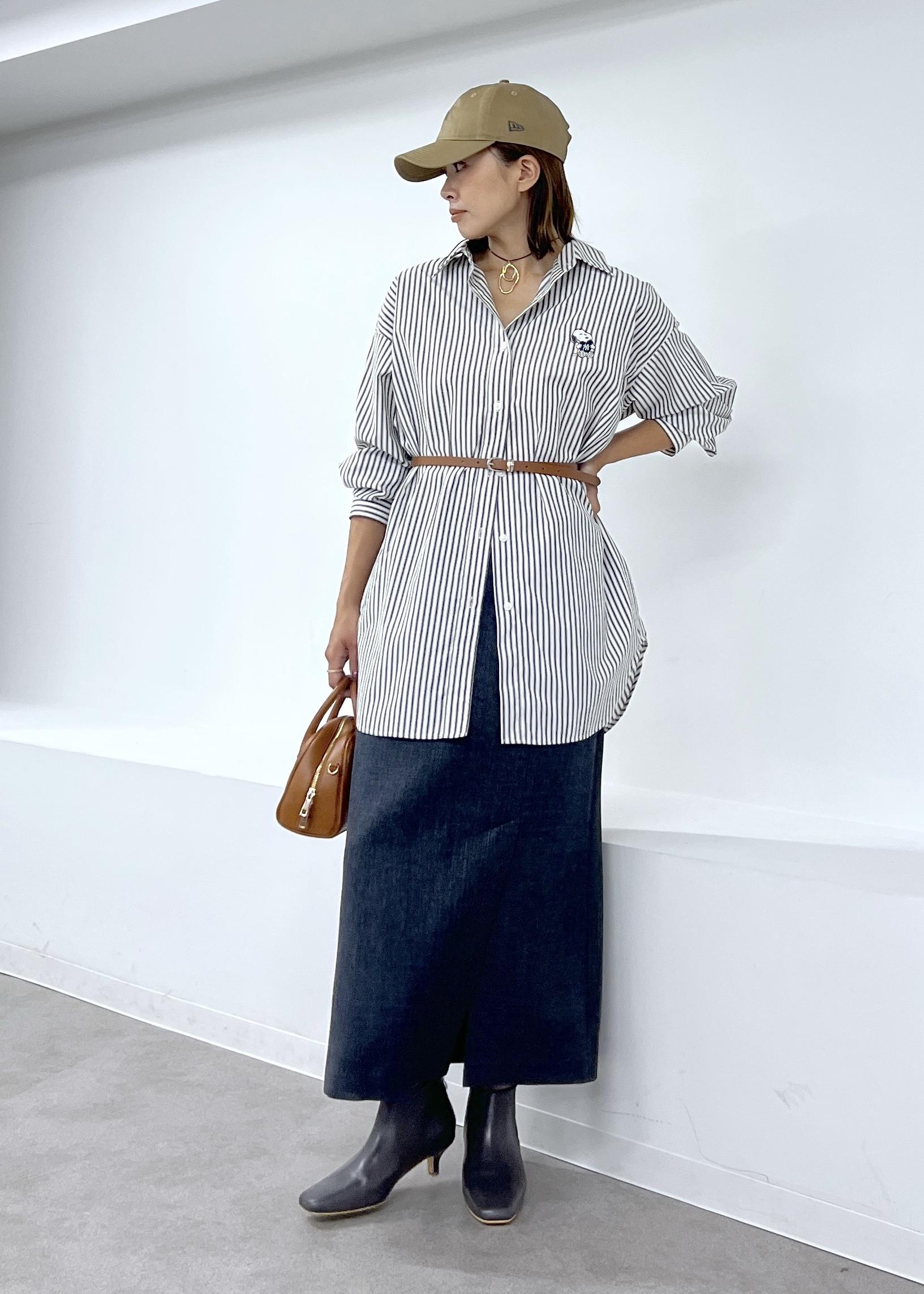 ROPE' PICNICの【PEANUTS*MLB COLLECTION by ROPE' PICNIC】オーバーサイズシャツを使ったコーディネートを紹介します。｜Rakuten Fashion(楽天ファッション／旧楽天ブランドアベニュー)6210978