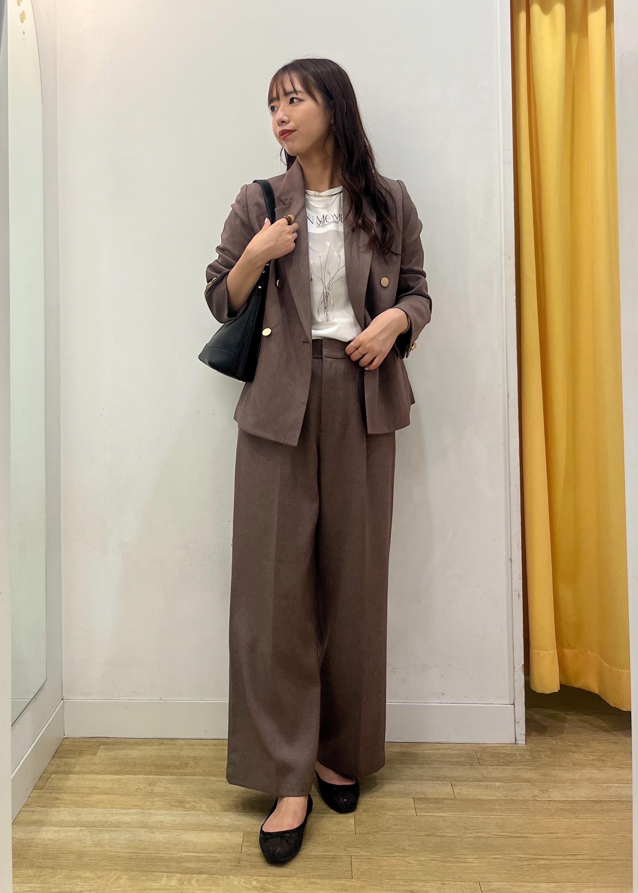 ROPE' PICNICのレディハンサムシリーズ ウールライク金ボタンジャケット(半裏地)/セットアップ・通勤対応を使ったコーディネートを紹介します。｜Rakuten Fashion(楽天ファッション／旧楽天ブランドアベニュー)6211011