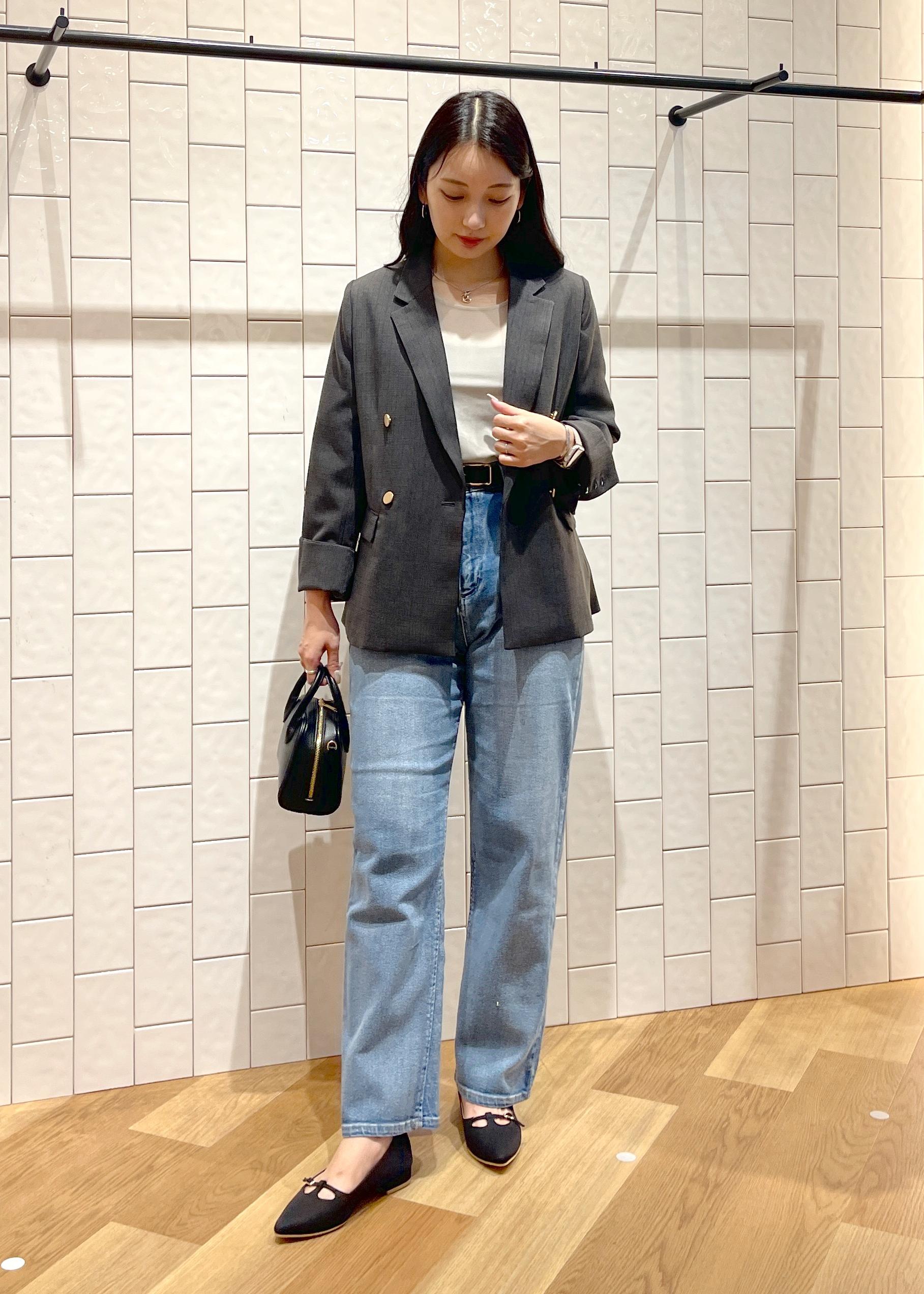 ROPE' PICNICのレディハンサムシリーズ ウールライク金ボタンジャケット(半裏地)/セットアップ・通勤対応を使ったコーディネートを紹介します。｜Rakuten Fashion(楽天ファッション／旧楽天ブランドアベニュー)6211014