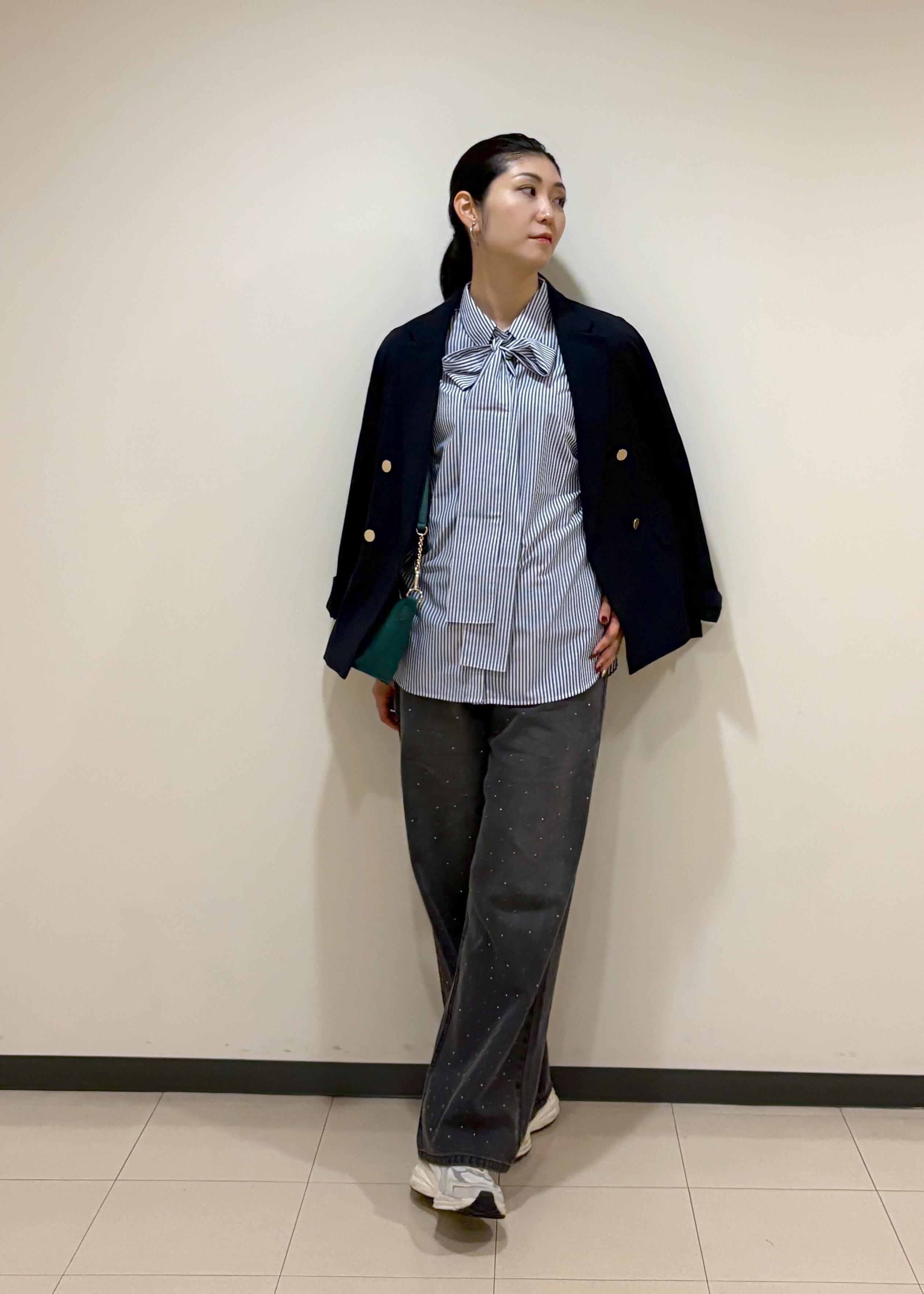 ROPE' PICNICの【防シワ】ボウタイ付きレギュラーシャツを使ったコーディネートを紹介します。｜Rakuten Fashion(楽天ファッション／旧楽天ブランドアベニュー)6211017