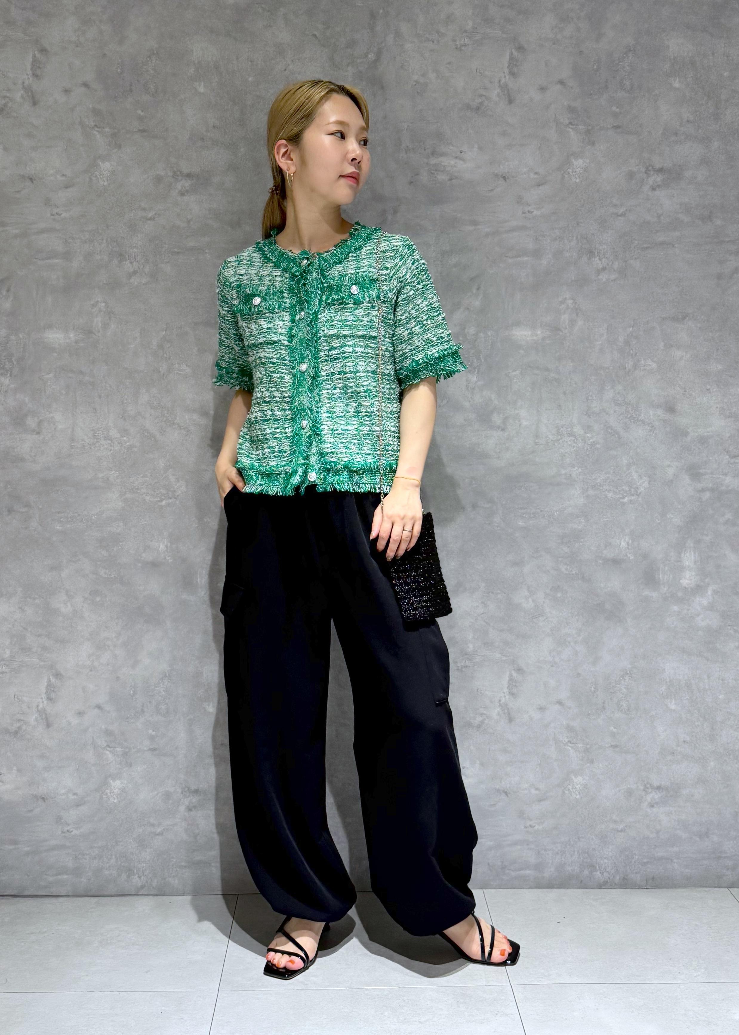 ROPE' PICNICの【サマー・ツイード】ハーフスリーブカーディガンを使ったコーディネートを紹介します。｜Rakuten Fashion(楽天ファッション／旧楽天ブランドアベニュー)6211018