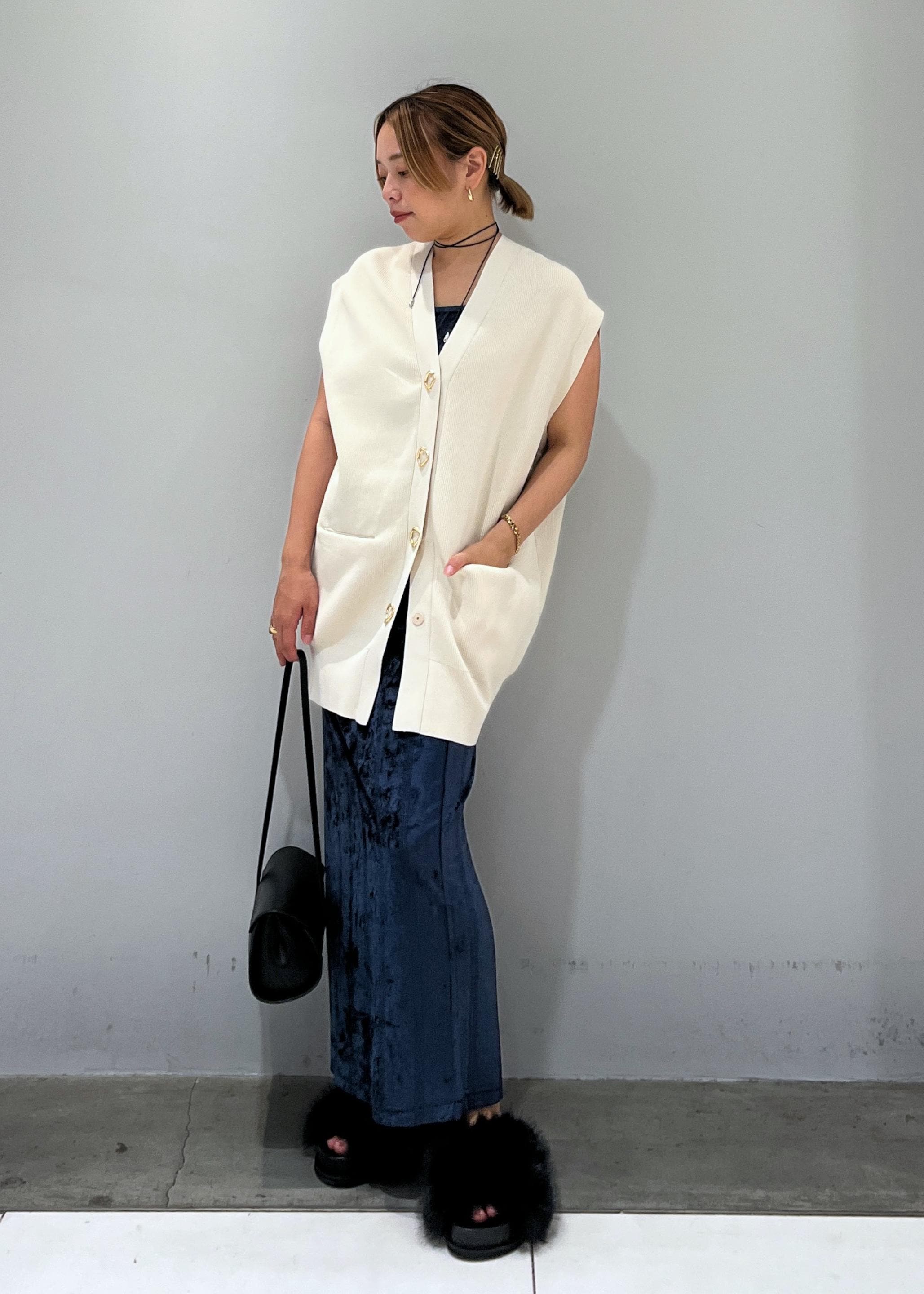 ADAM ET ROPE' | 【サステナブル】ミドルニットジレ | Rakuten Fashion
