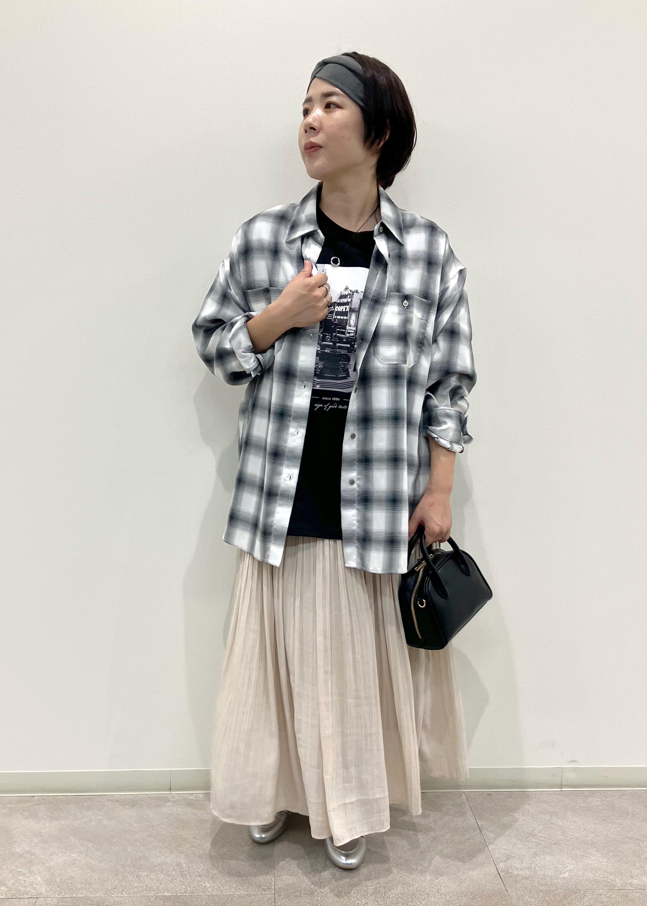 ROPE' PICNICの着丈が選べるエアリープリーツスカートを使ったコーディネートを紹介します。｜Rakuten Fashion(楽天ファッション／旧楽天ブランドアベニュー)6280160