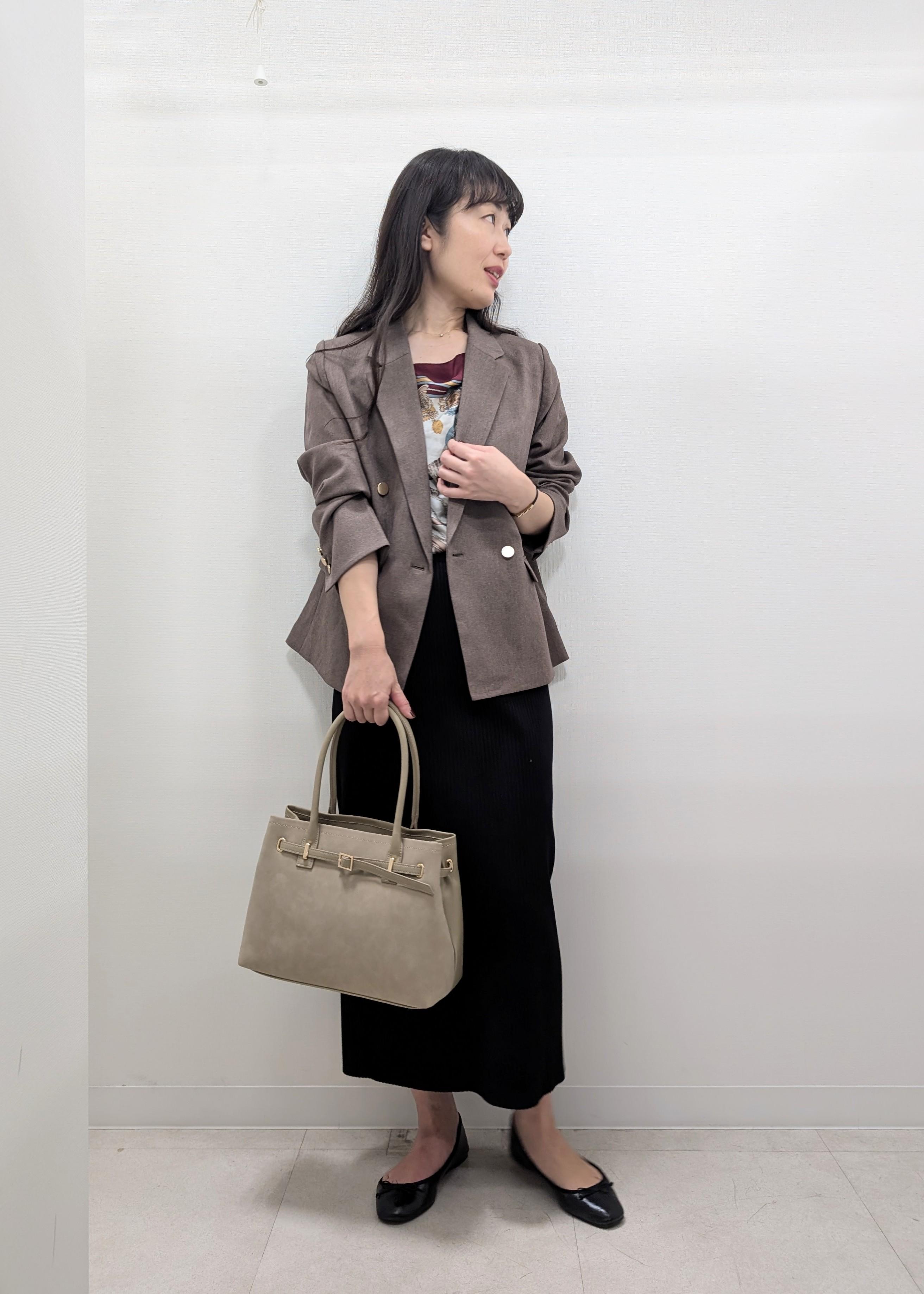 ROPE' PICNICのレディハンサムシリーズ ウールライク金ボタンジャケット(半裏地)/セットアップ・通勤対応を使ったコーディネートを紹介します。｜Rakuten Fashion(楽天ファッション／旧楽天ブランドアベニュー)6280167