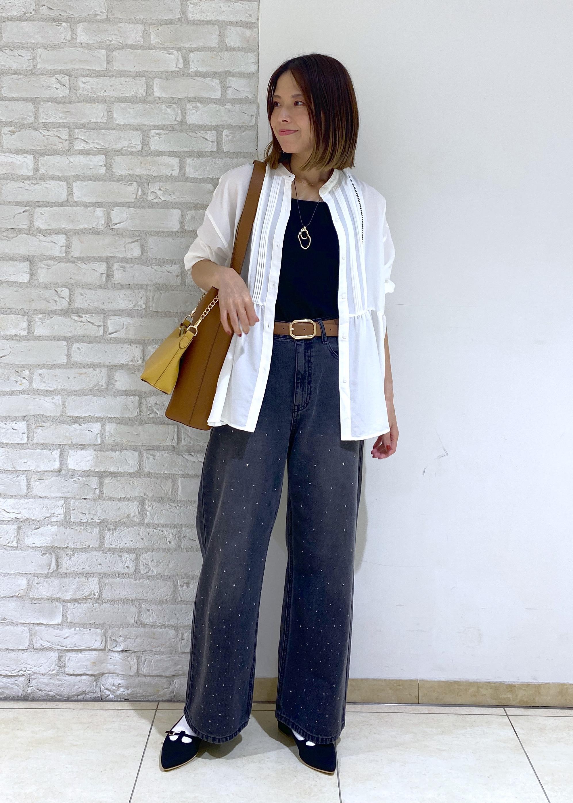 ROPE' PICNICの【UVケア・防シワ】羽織れるピンタックデザインペプラムシャツを使ったコーディネートを紹介します。｜Rakuten Fashion(楽天ファッション／旧楽天ブランドアベニュー)6280192