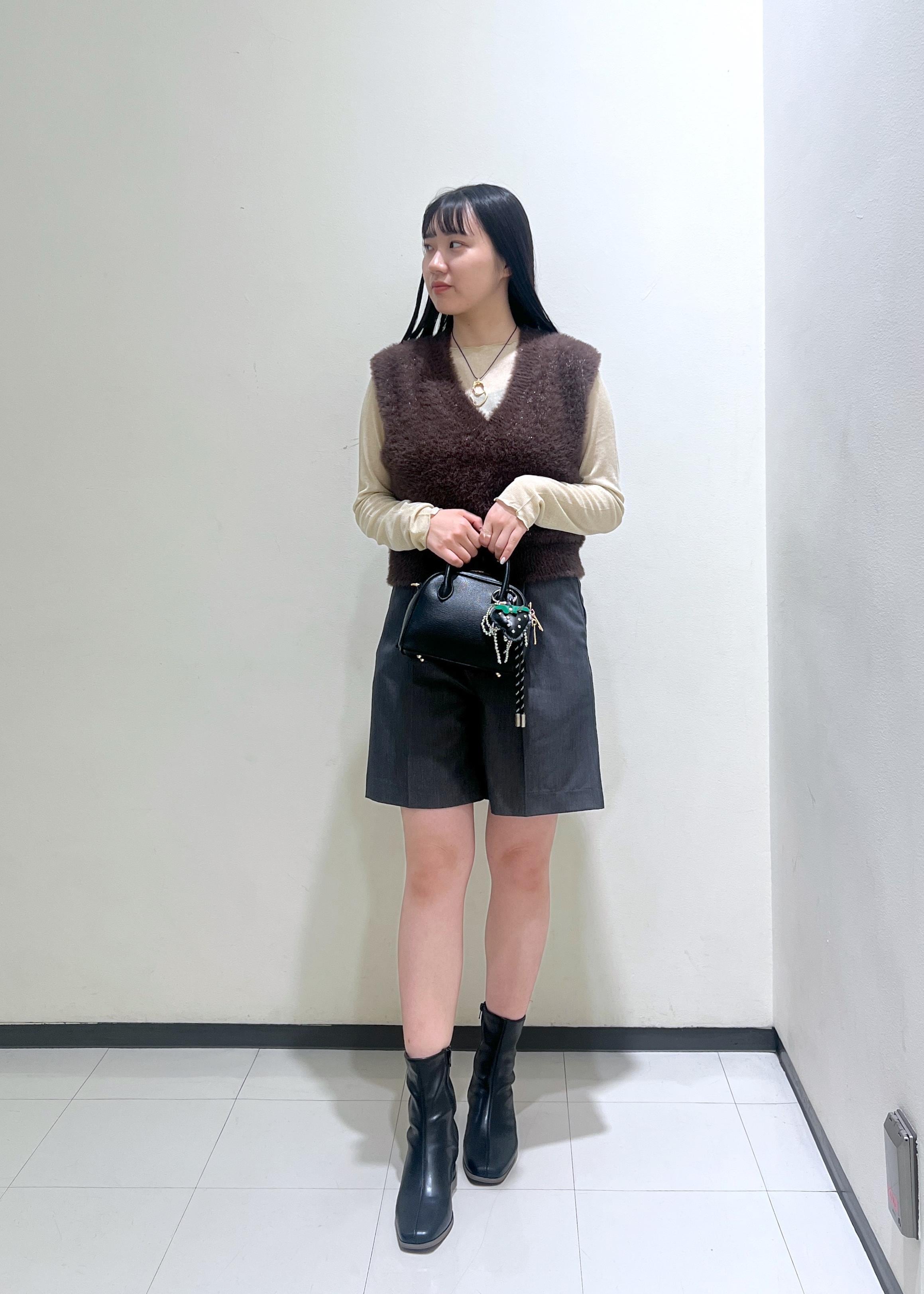 ROPE' PICNICのラメシアーリブカットソーを使ったコーディネートを紹介します。｜Rakuten Fashion(楽天ファッション／旧楽天ブランドアベニュー)6280197