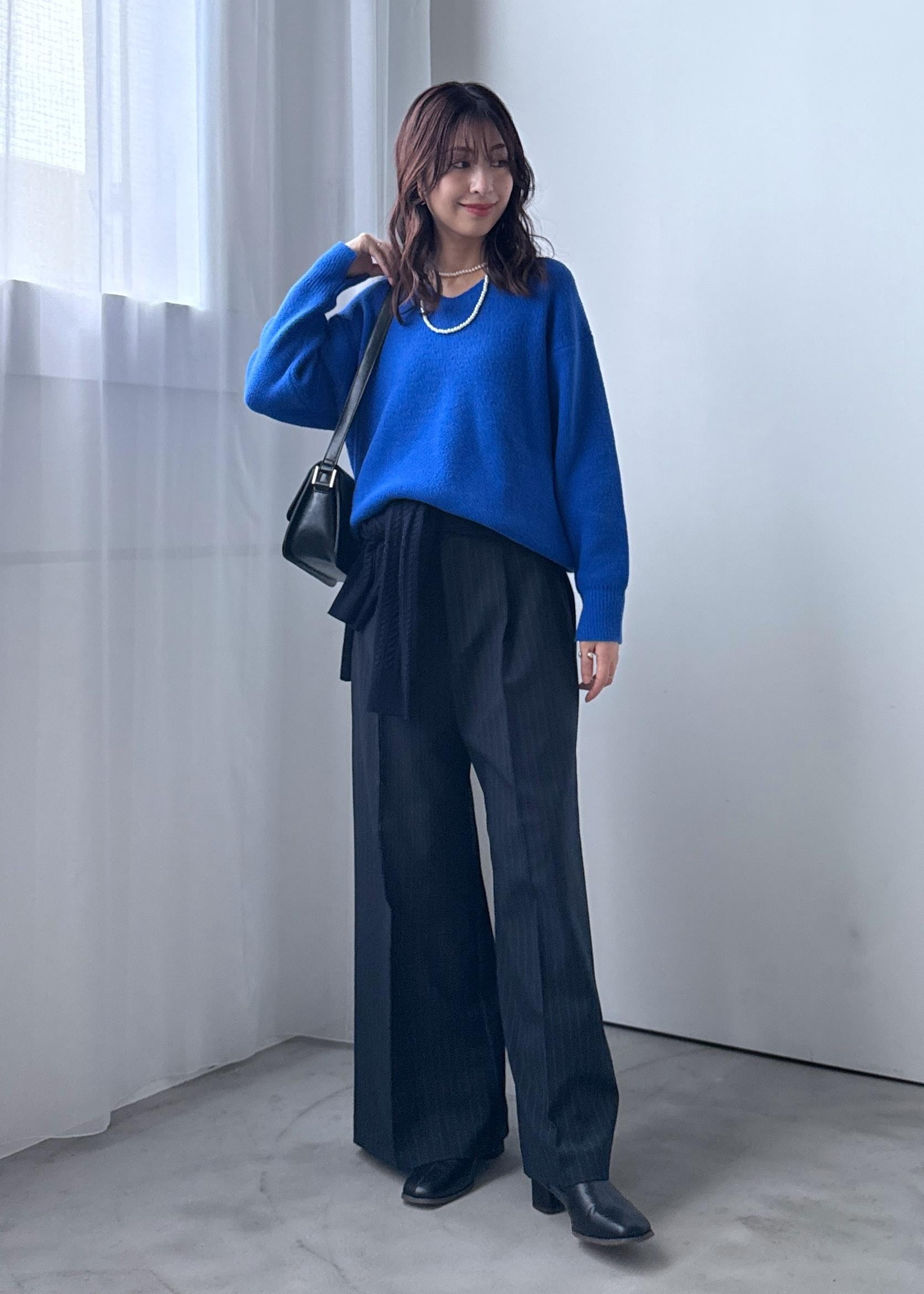 ROPE' PICNICの【新色追加】スフレニットシリーズ Vネックニットプルオーバー/イージーケア・リンクコーデを使ったコーディネートを紹介します。｜Rakuten Fashion(楽天ファッション／旧楽天ブランドアベニュー)6280214