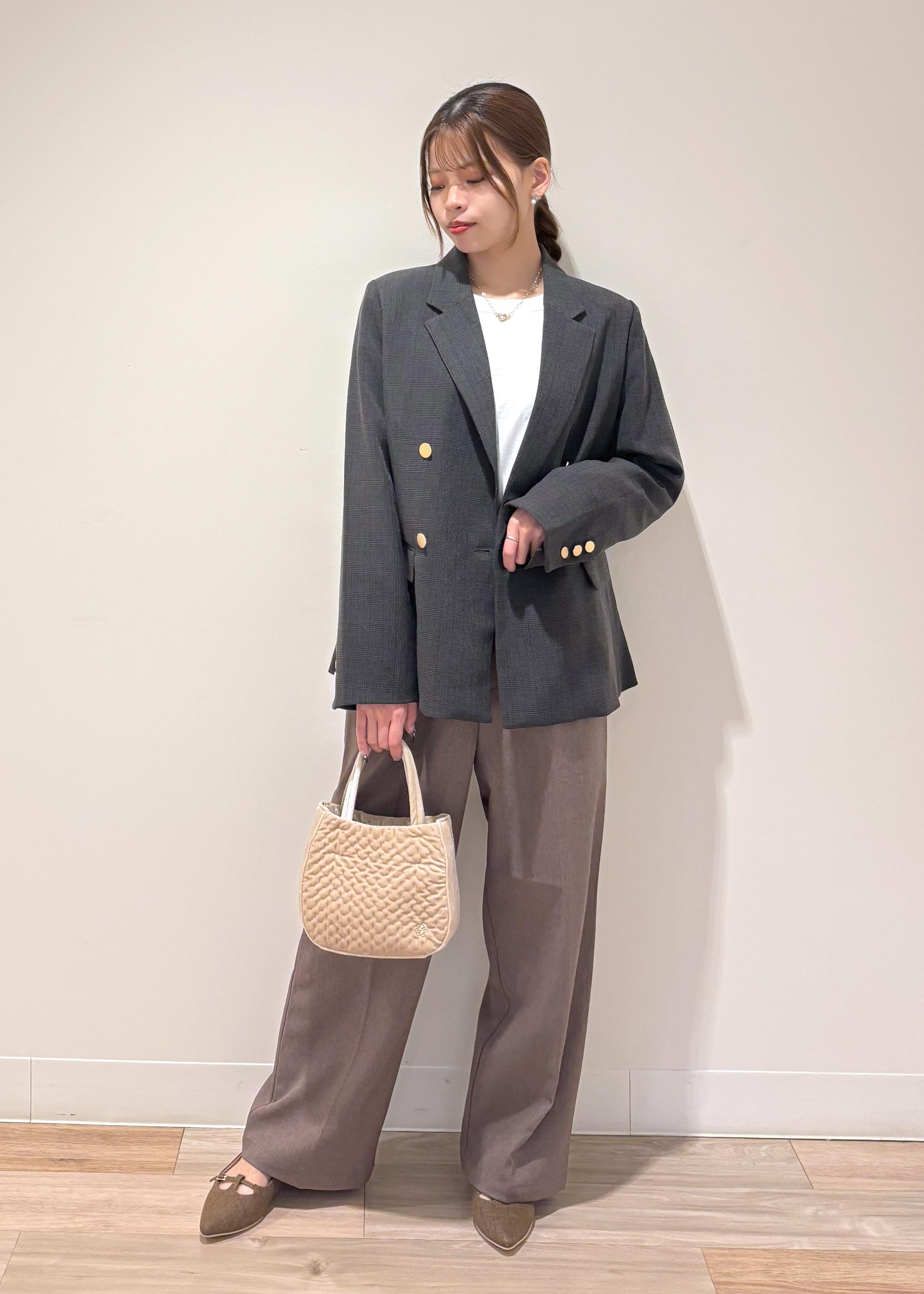 ROPE' PICNICのレディハンサムシリーズ ウールライクウエストタックセミワイドパンツ/セットアップ対応を使ったコーディネートを紹介します。｜Rakuten Fashion(楽天ファッション／旧楽天ブランドアベニュー)6280322