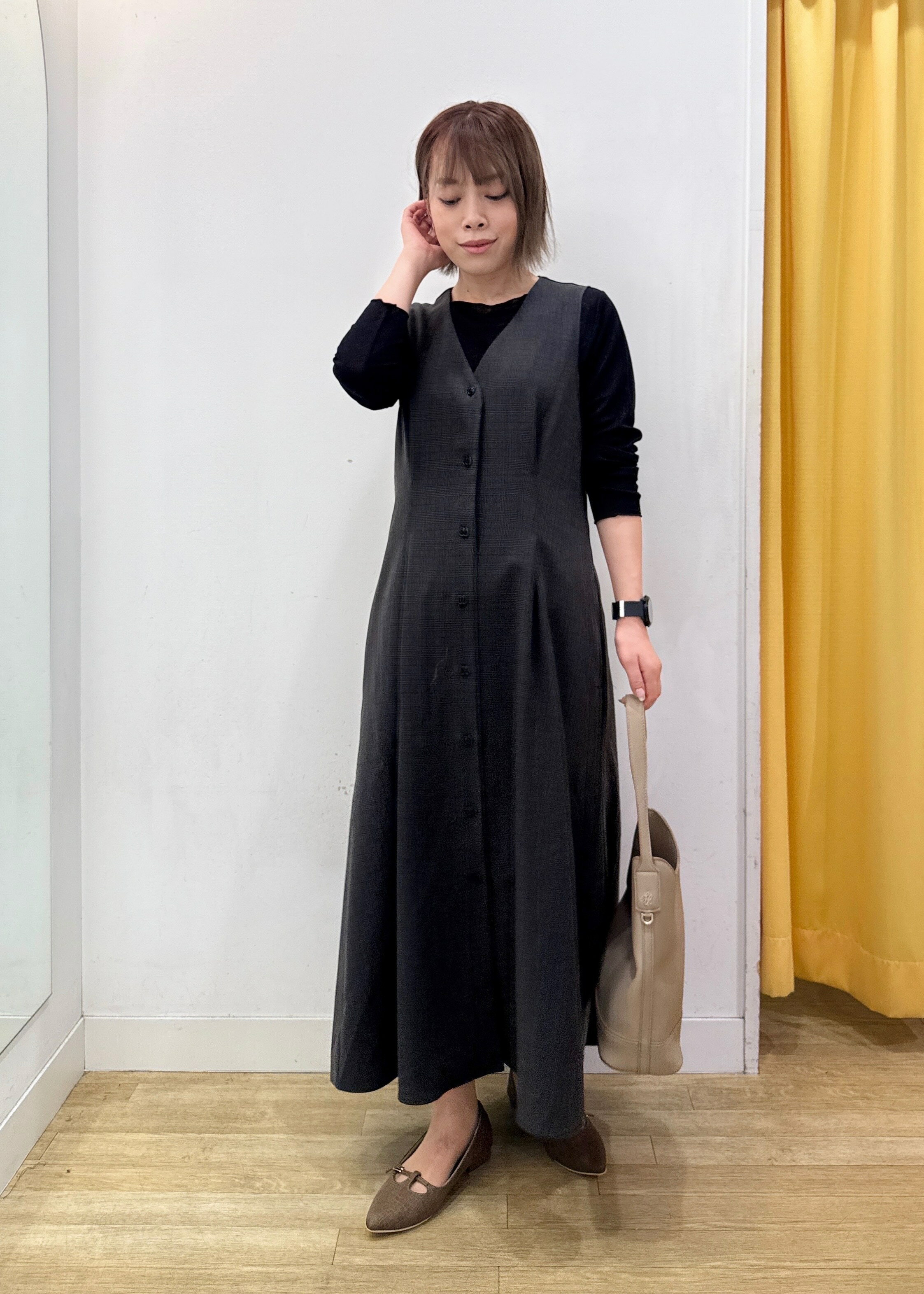 ROPE' PICNICのラメシアーリブカットソーを使ったコーディネートを紹介します。｜Rakuten Fashion(楽天ファッション／旧楽天ブランドアベニュー)6280325