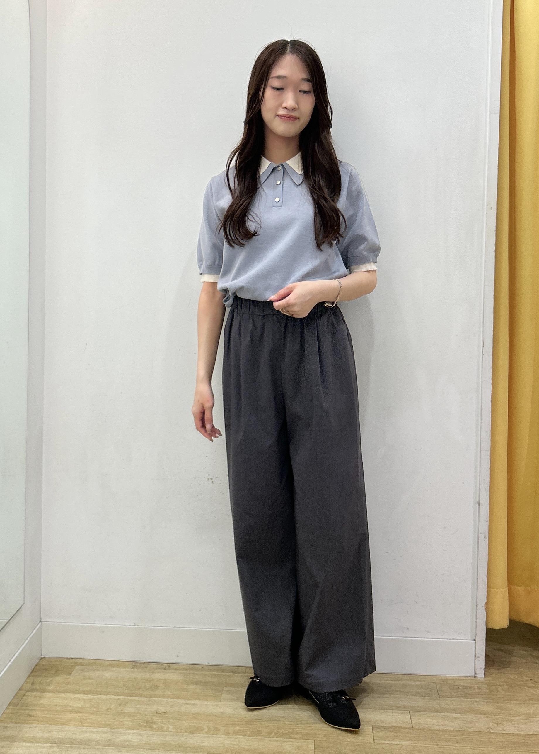 ROPE' PICNICの【新色追加】バイカラーレイヤード風ニットポロシャツを使ったコーディネートを紹介します。｜Rakuten Fashion(楽天ファッション／旧楽天ブランドアベニュー)6280219