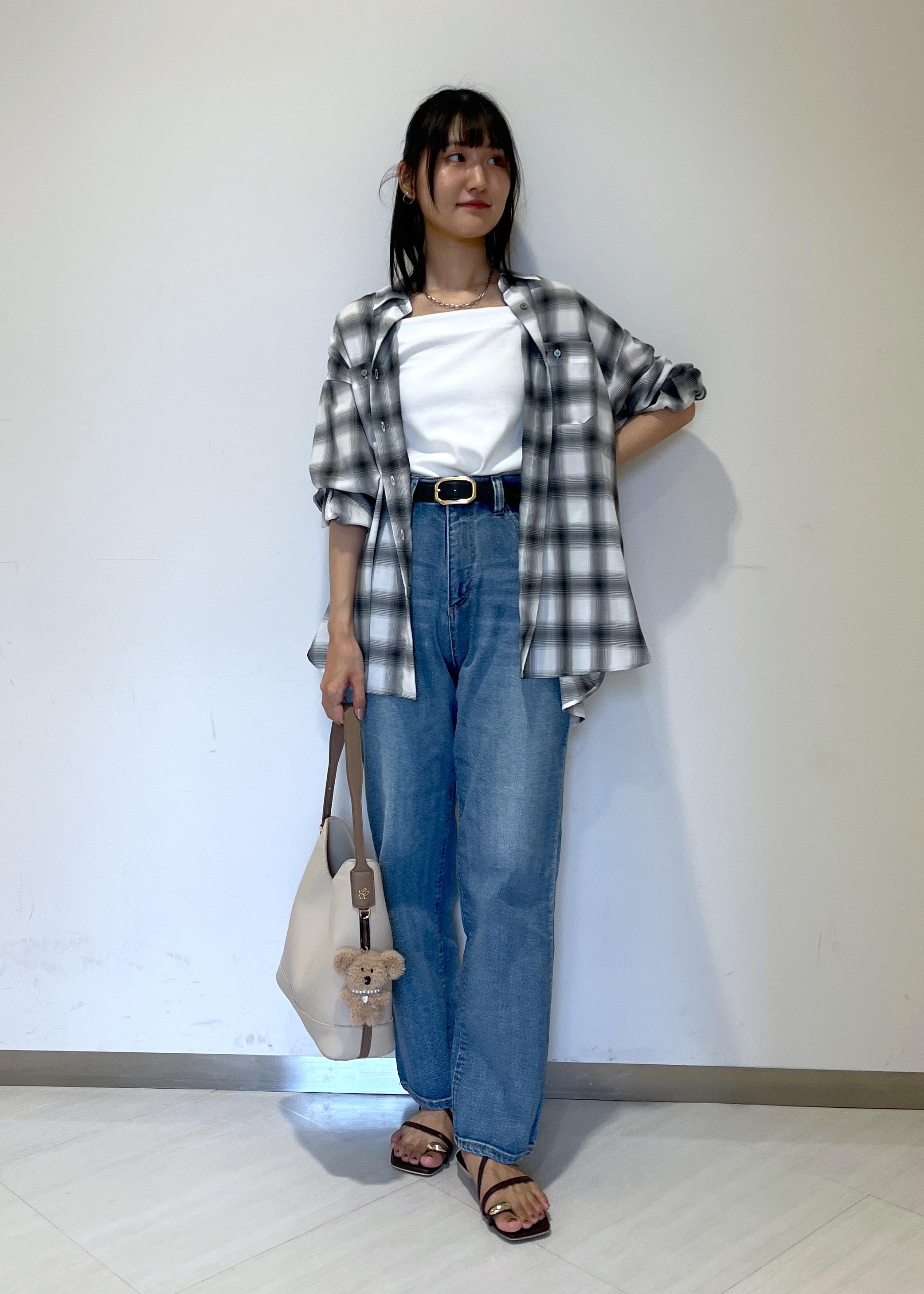 ROPE' PICNICのオンブレチェックシャツ/UVケアを使ったコーディネートを紹介します。｜Rakuten Fashion(楽天ファッション／旧楽天ブランドアベニュー)6280221