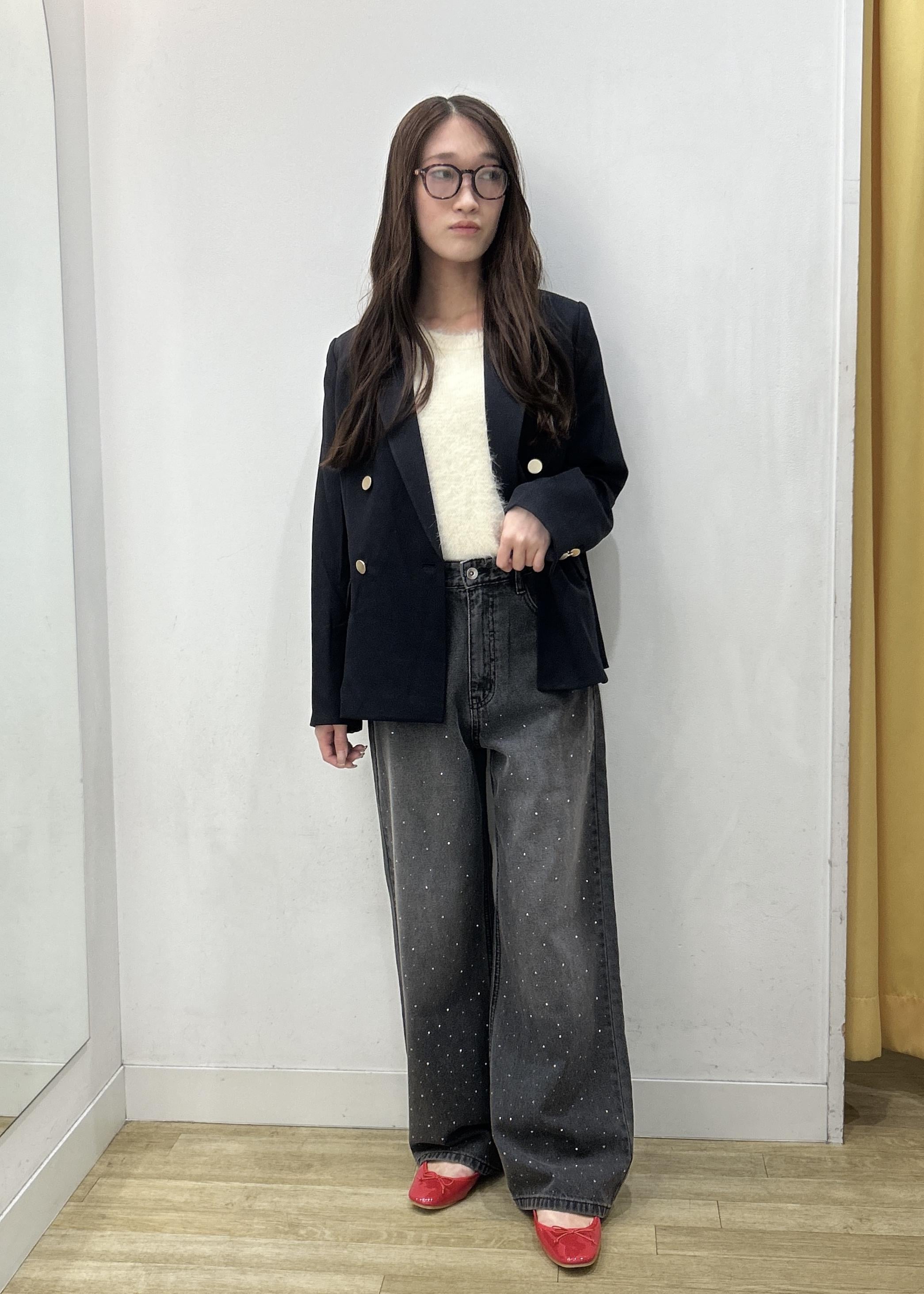 ROPE' PICNICのレディハンサムシリーズ ウールライク金ボタンジャケット(半裏地)/セットアップ・通勤対応を使ったコーディネートを紹介します。｜Rakuten Fashion(楽天ファッション／旧楽天ブランドアベニュー)6280301