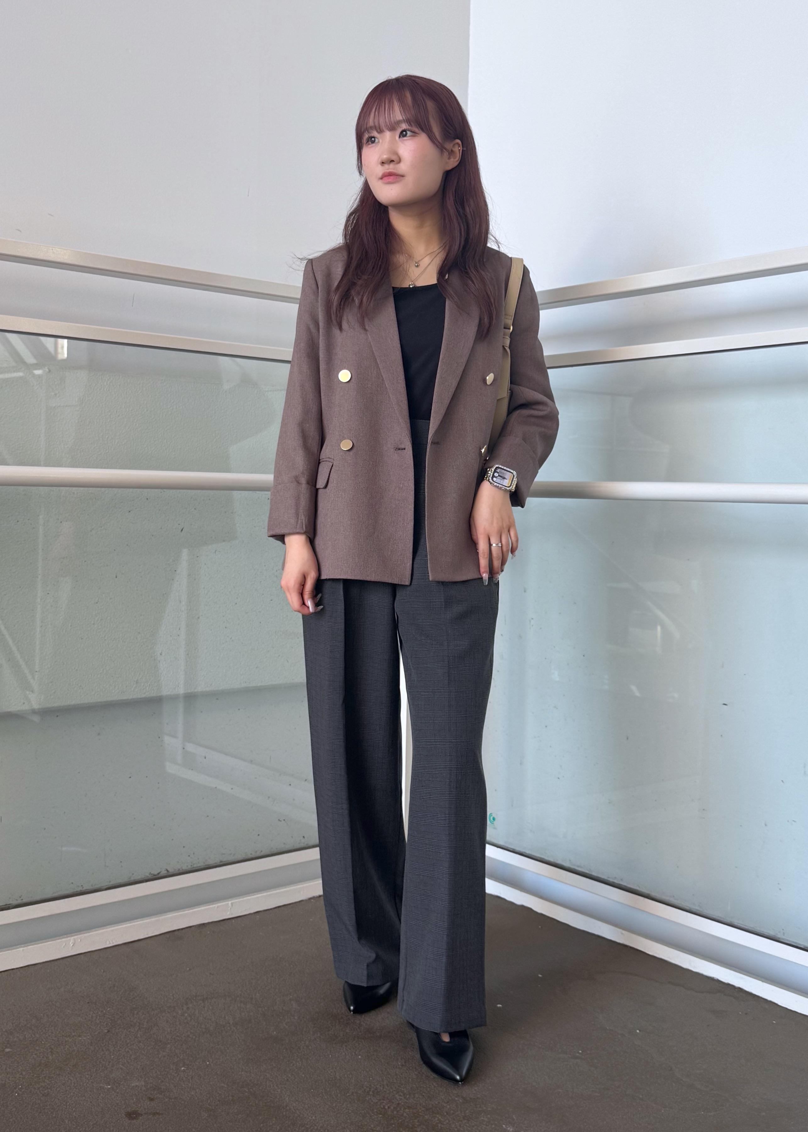 ROPE' PICNICのレディハンサムシリーズ ウールライク金ボタンジャケット(半裏地)/セットアップ・通勤対応を使ったコーディネートを紹介します。｜Rakuten Fashion(楽天ファッション／旧楽天ブランドアベニュー)6280289