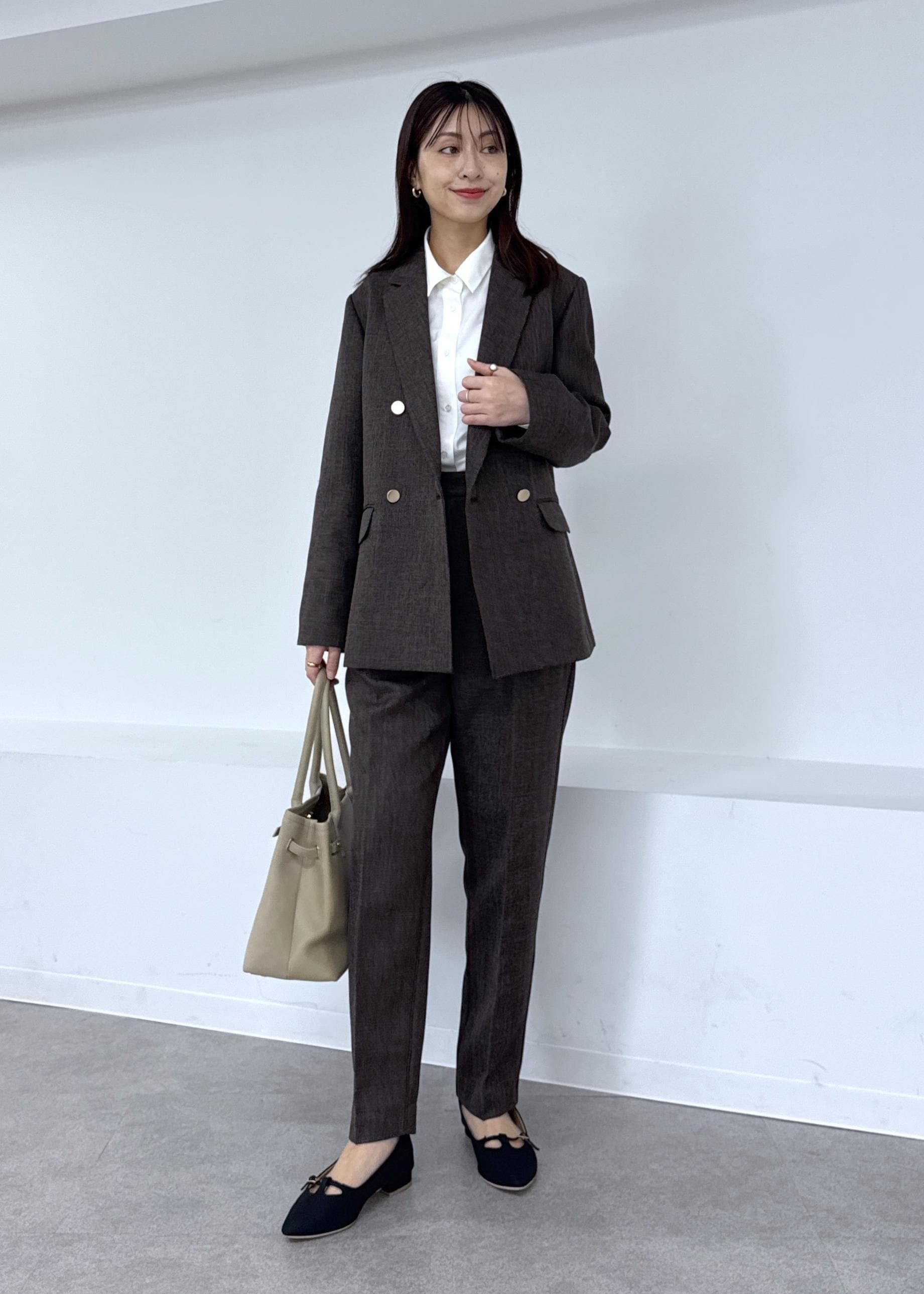 ROPE' PICNICのスリートーンツイードジャケット/セットアップ対応を使ったコーディネートを紹介します。｜Rakuten Fashion(楽天ファッション／旧楽天ブランドアベニュー)6280230