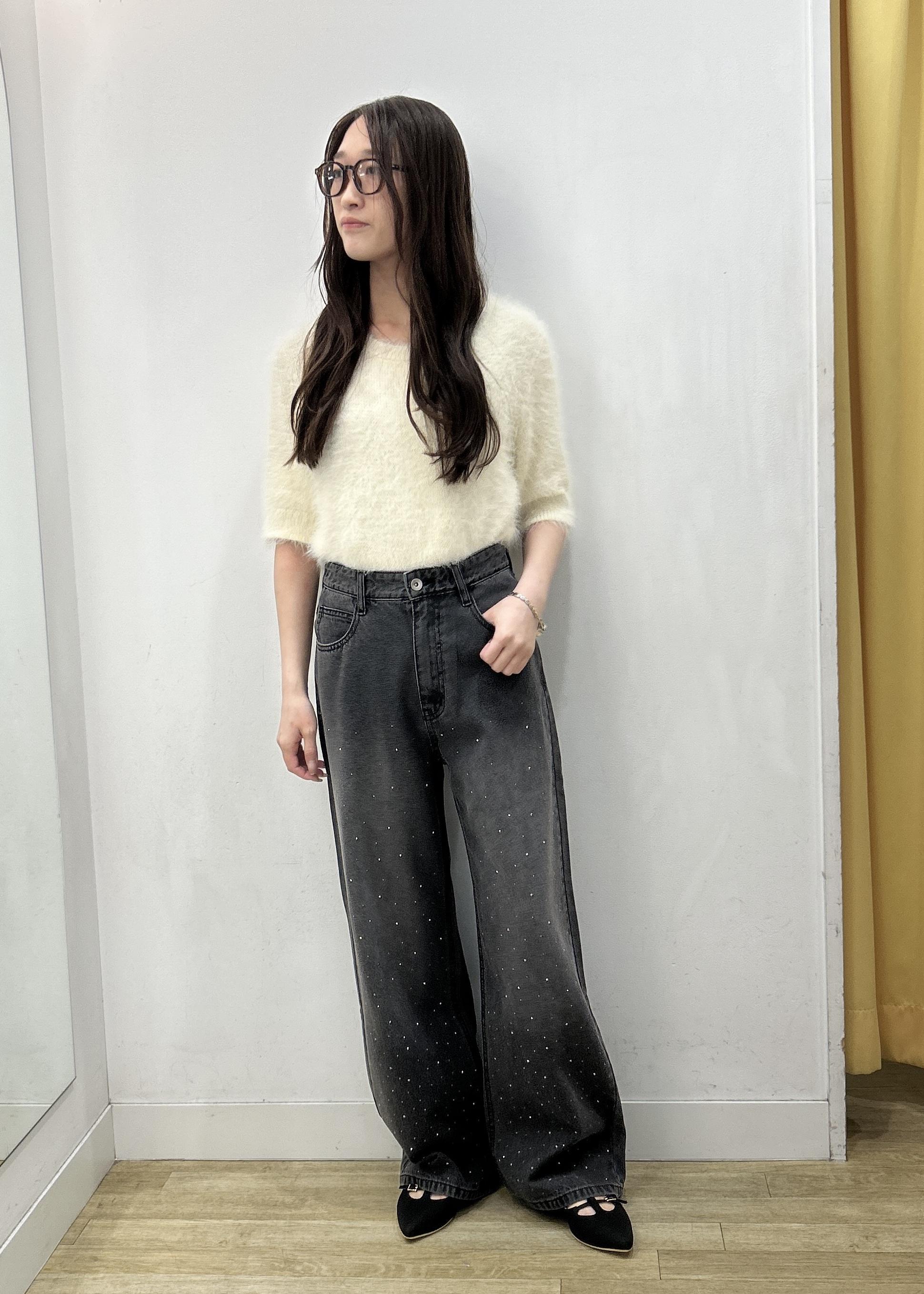 ROPE' PICNICのシャギーニットハーフスリーブプルオーバーを使ったコーディネートを紹介します。｜Rakuten Fashion(楽天ファッション／旧楽天ブランドアベニュー)6280231