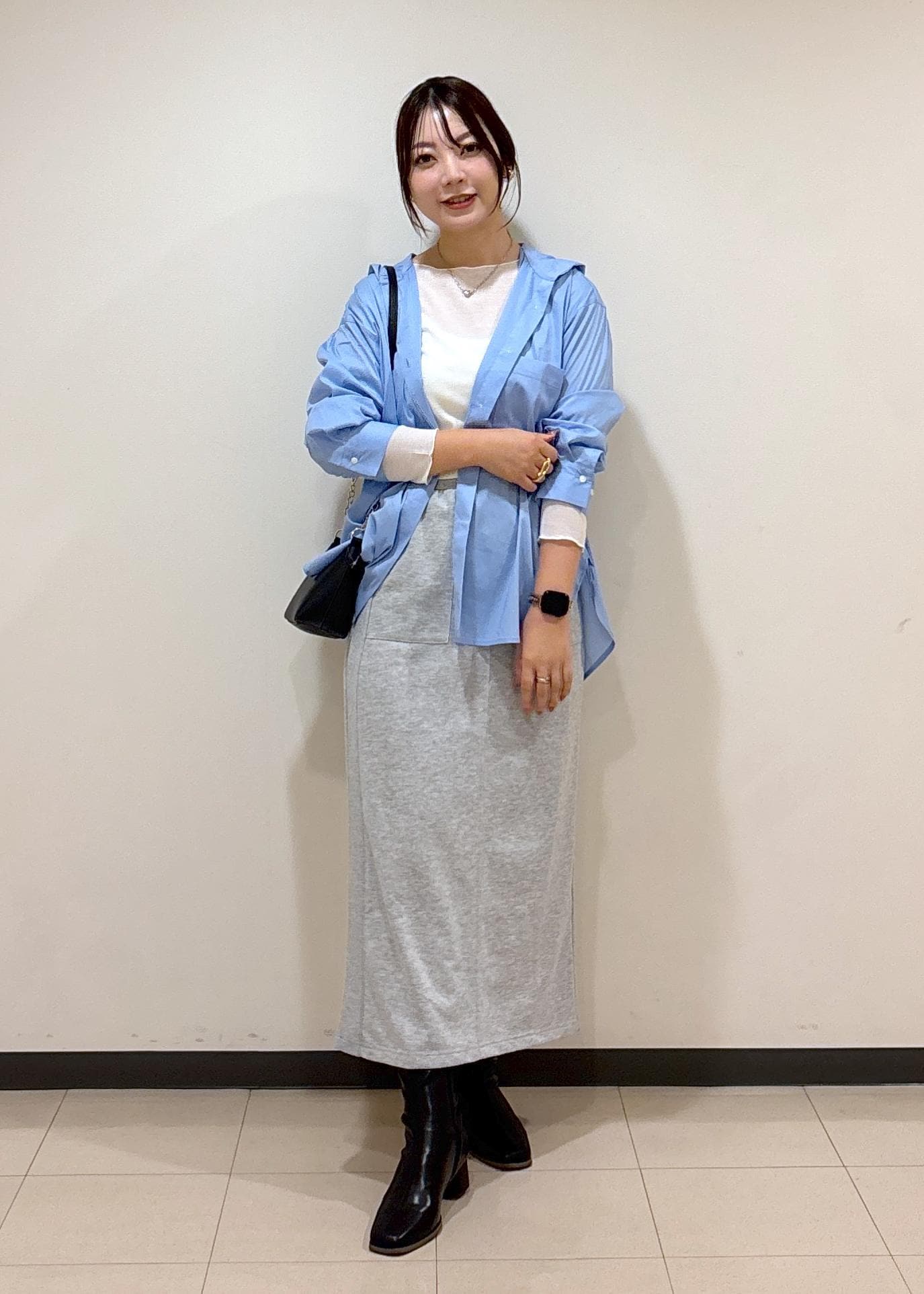 ROPE' PICNICのシャツフーディーを使ったコーディネートを紹介します。｜Rakuten Fashion(楽天ファッション／旧楽天ブランドアベニュー)6280235